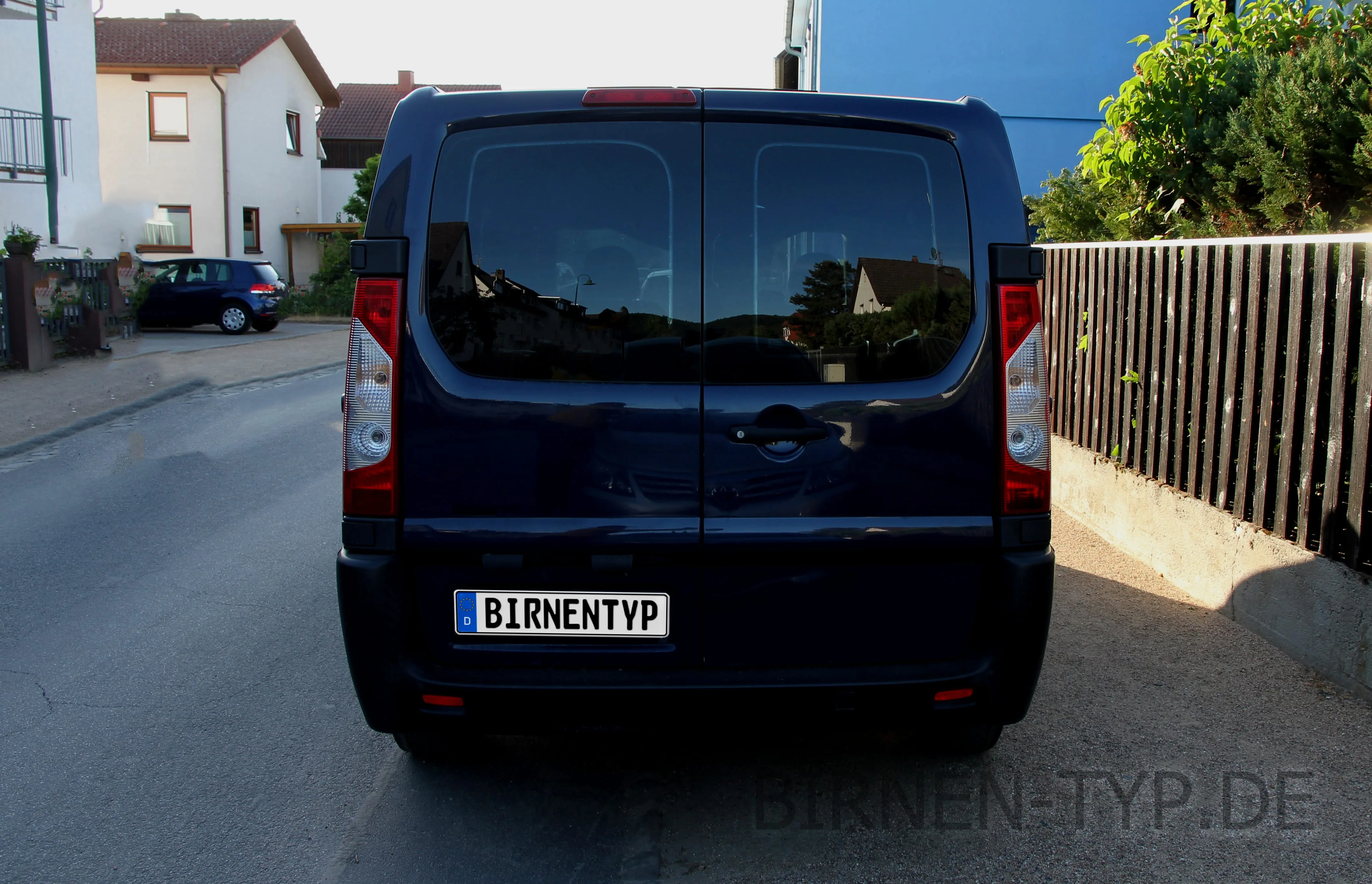 Heck-Ansicht des Citroën Jumpy 2. Gen., Transporter / Van