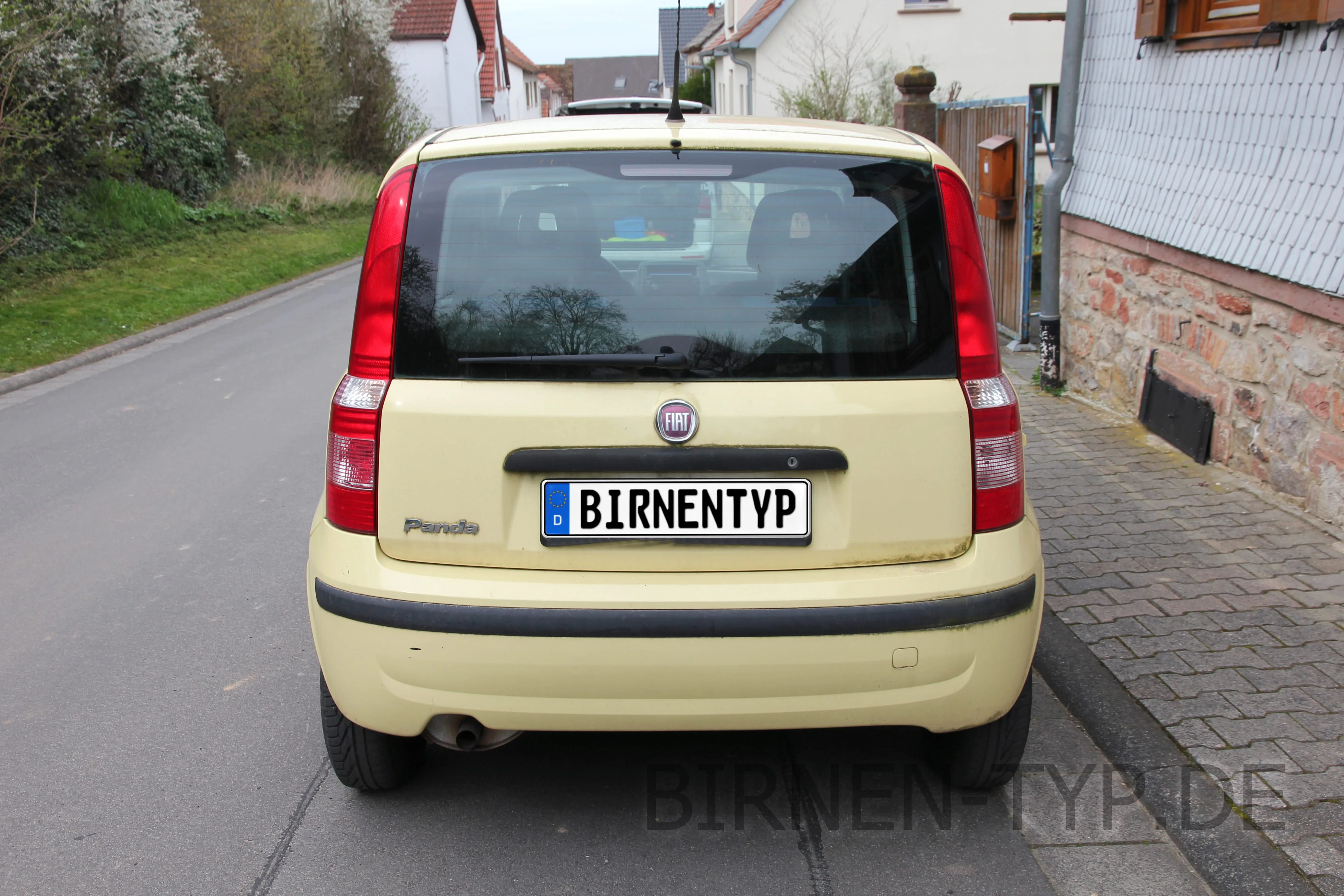 Heck-Ansicht des Fiat Panda 2. Gen (Typ 169 (Nuova Panda) – 2003-2012)