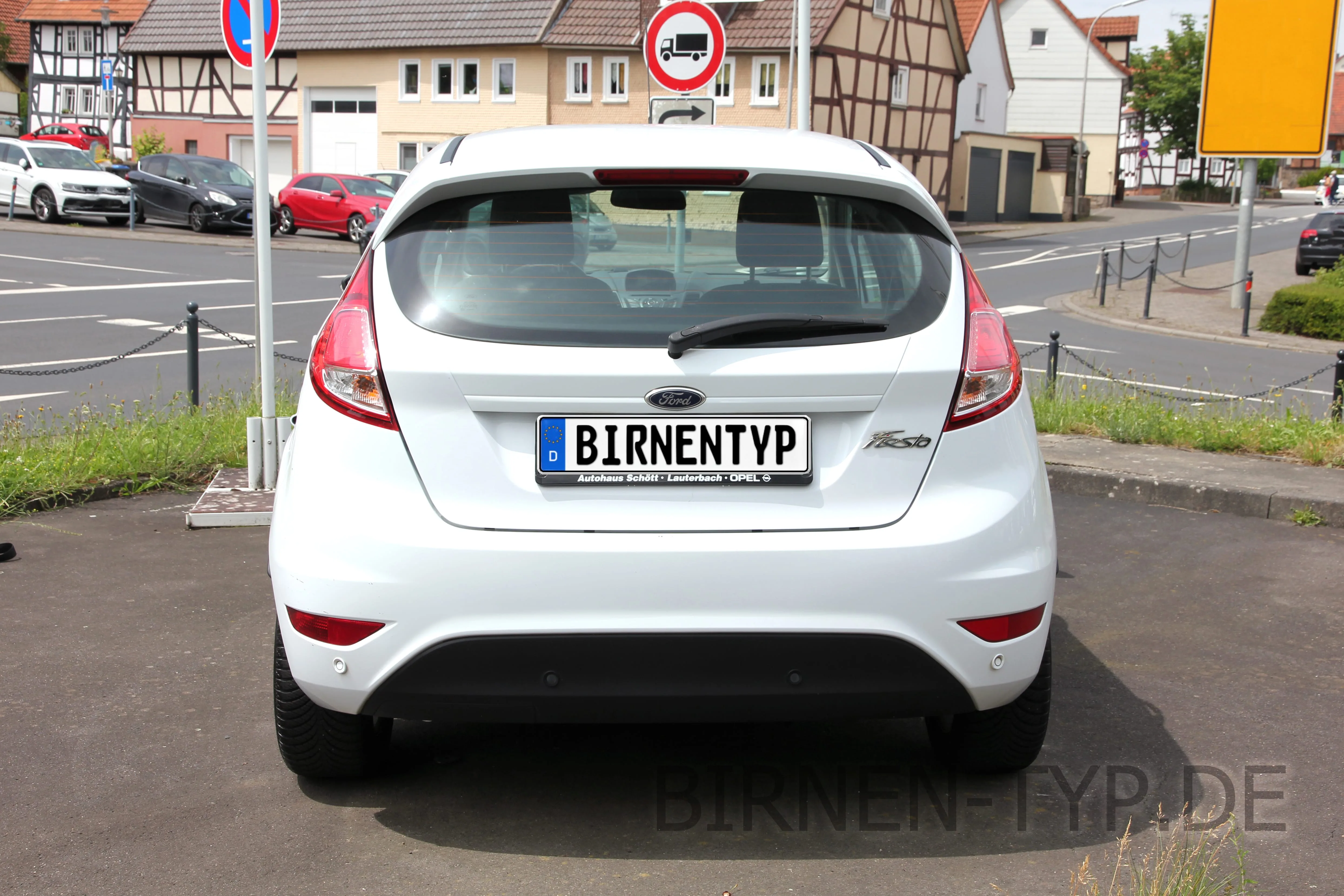 Heck-Ansicht des Ford Fiesta 7. Gen