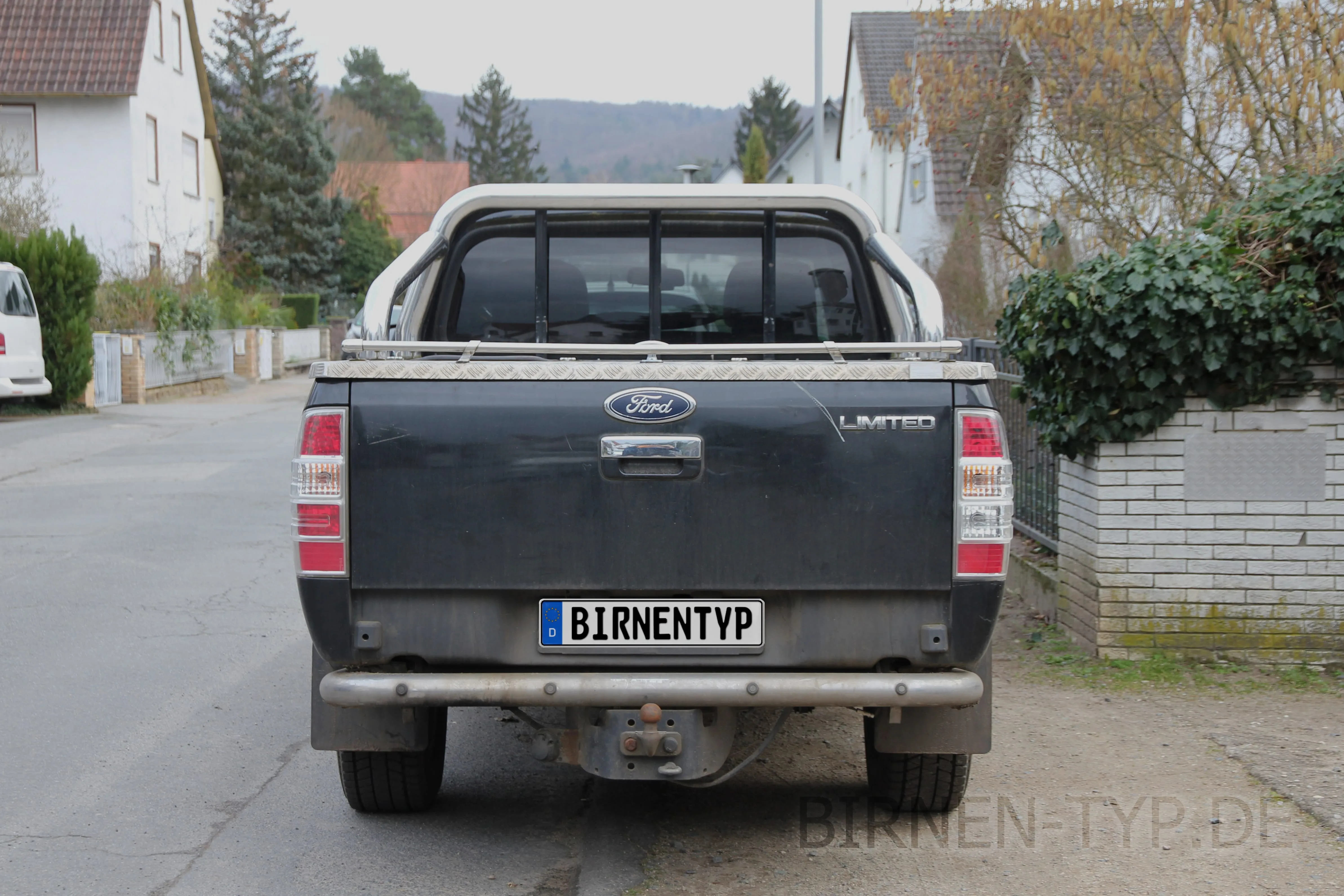 Heck-Ansicht des Ford Ranger
