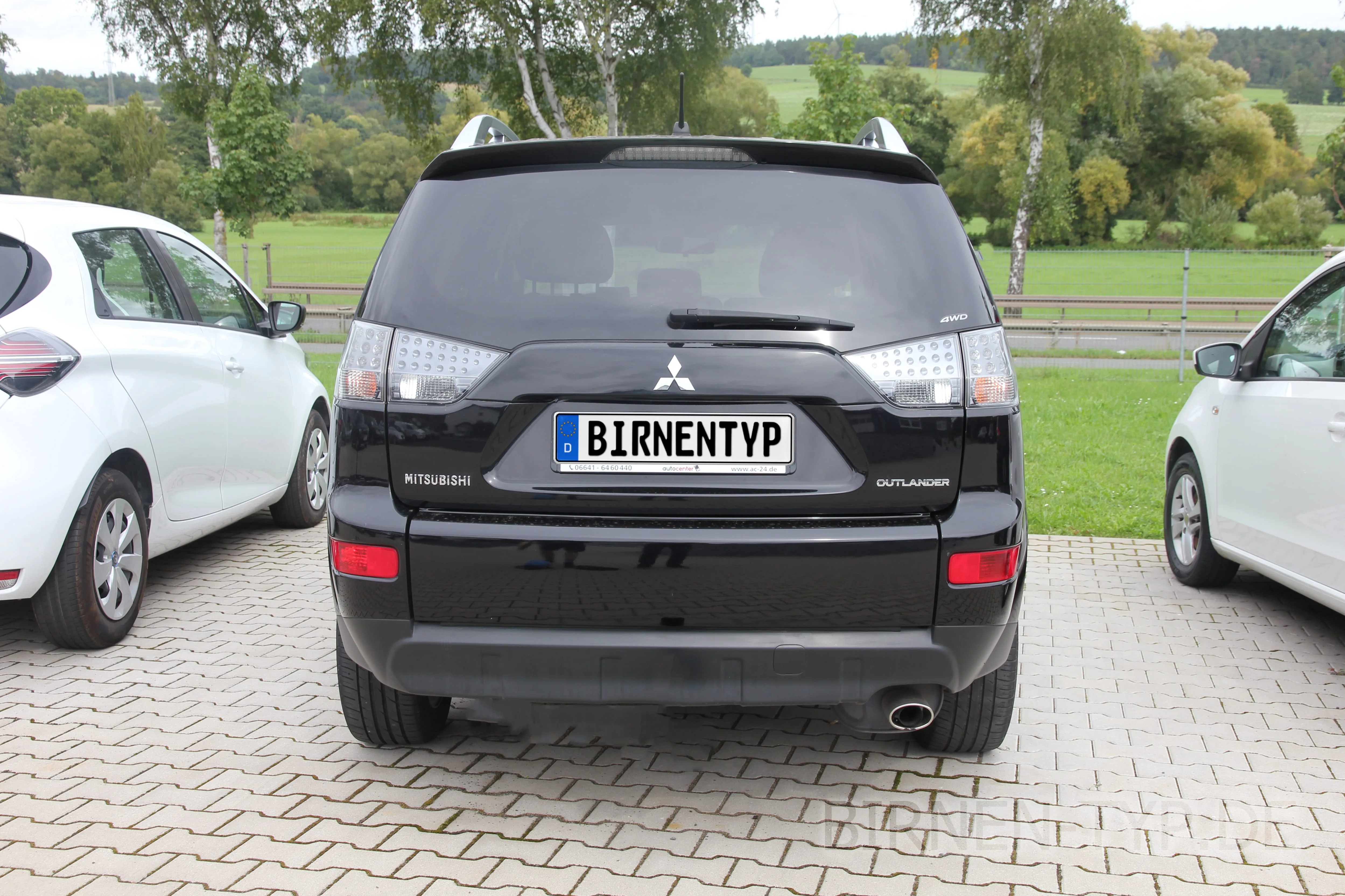 Heck-Ansicht des Mitsubishi Outlander
