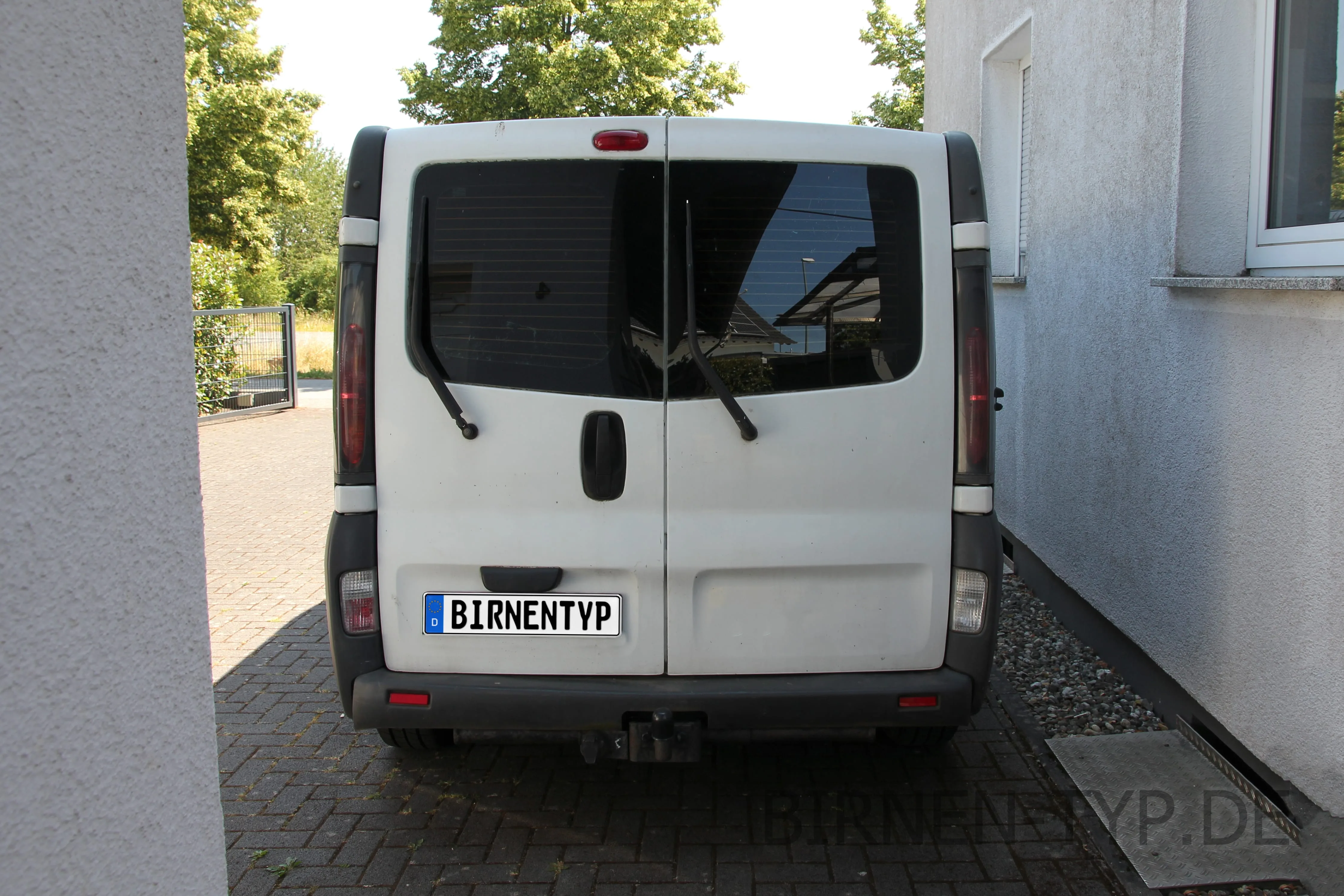 Heck-Ansicht des Nissan Primastar 1