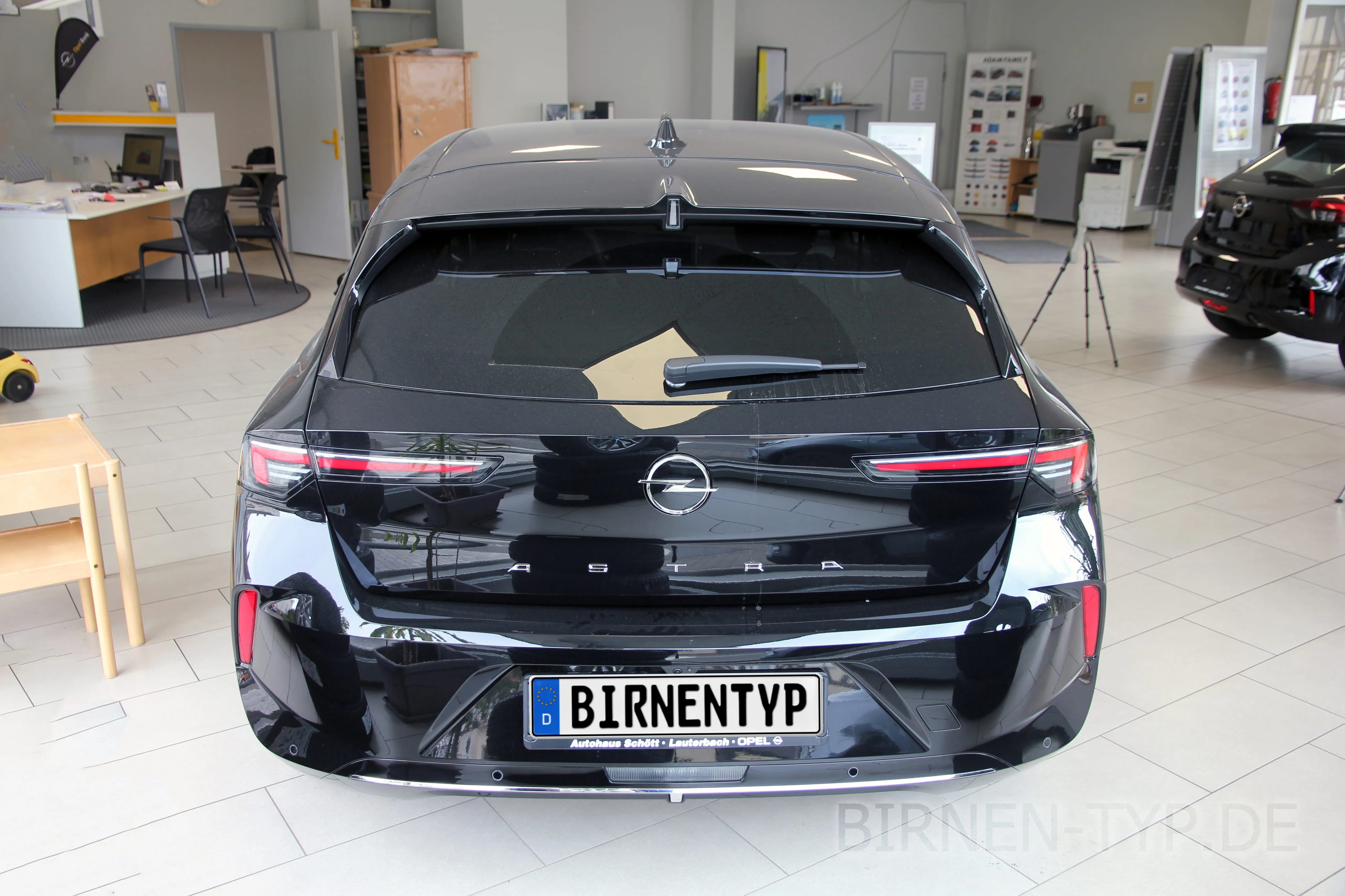 Heck-Ansicht des Opel Astra