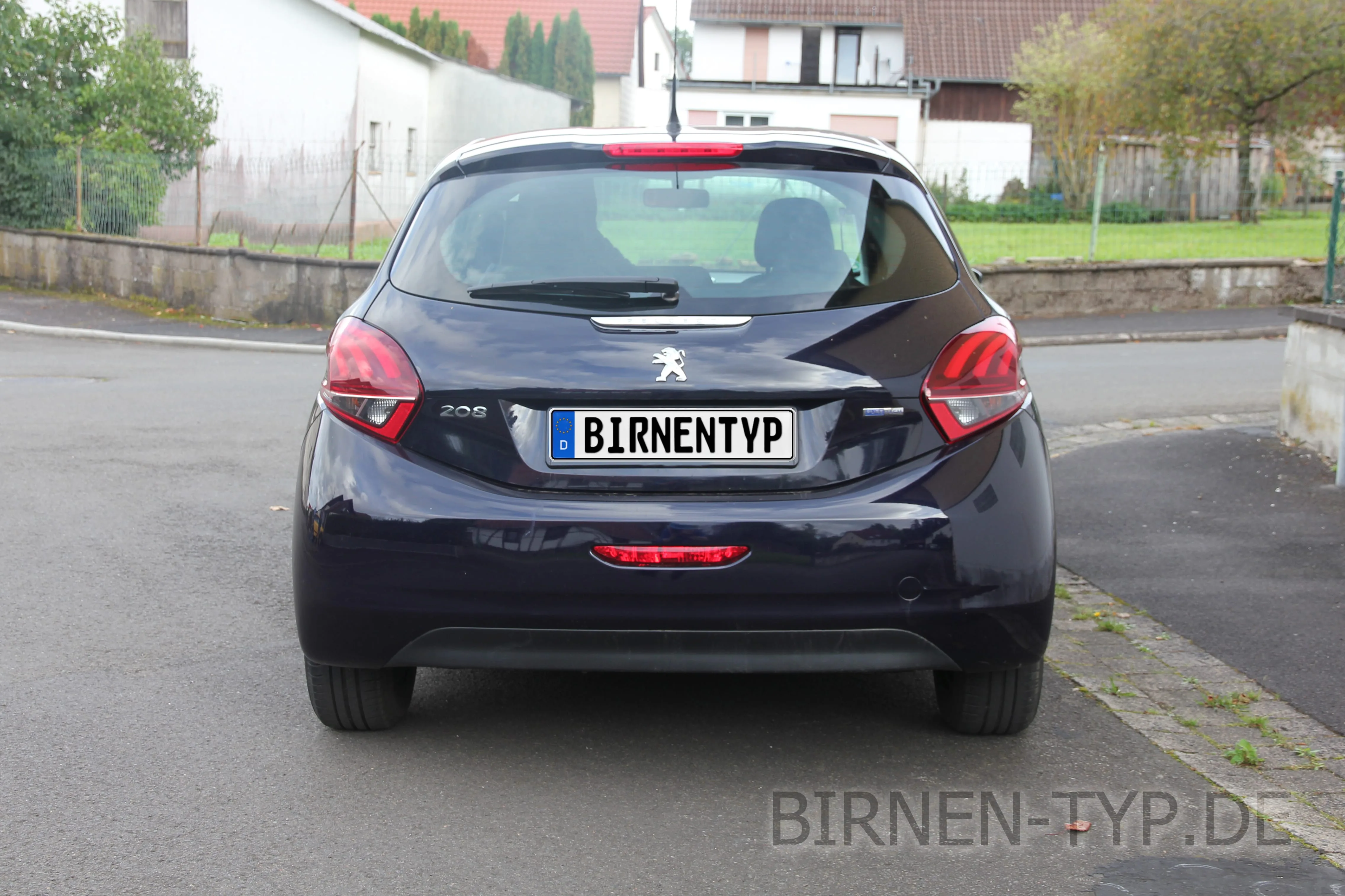 Heck-Ansicht des Peugeot 208