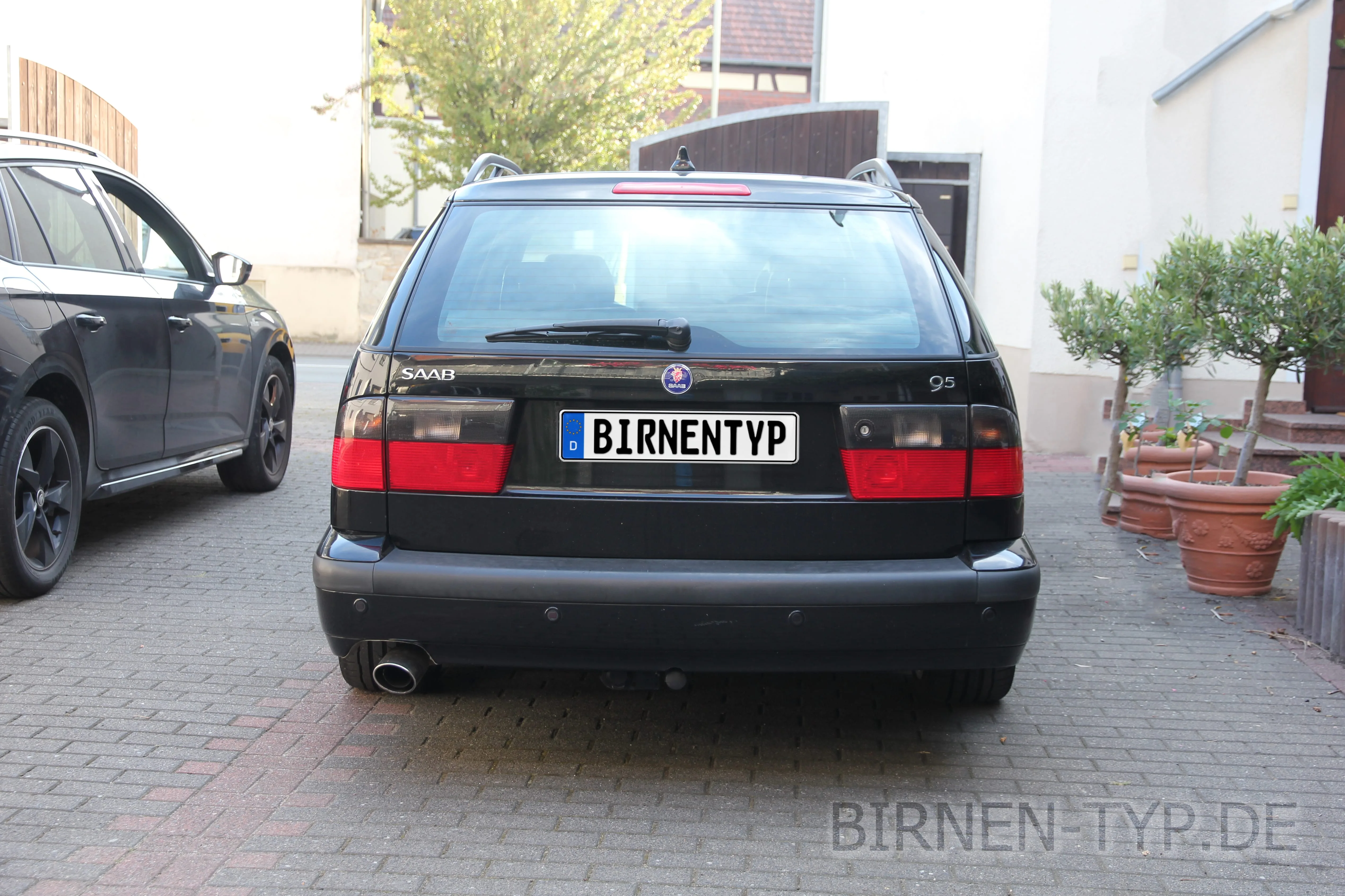 Heck-Ansicht des Saab 9-5