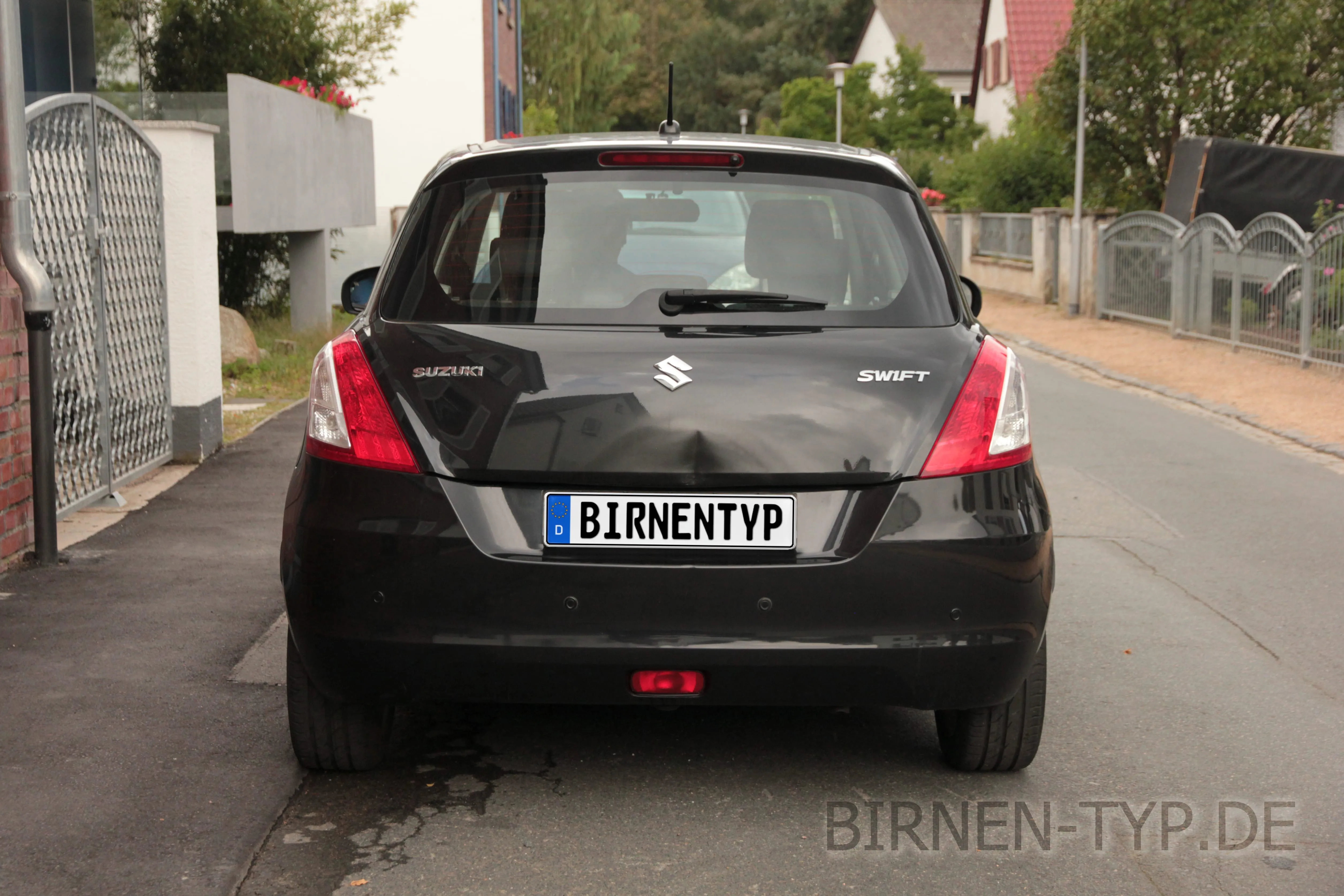 Heck-Ansicht des Suzuki Swift
