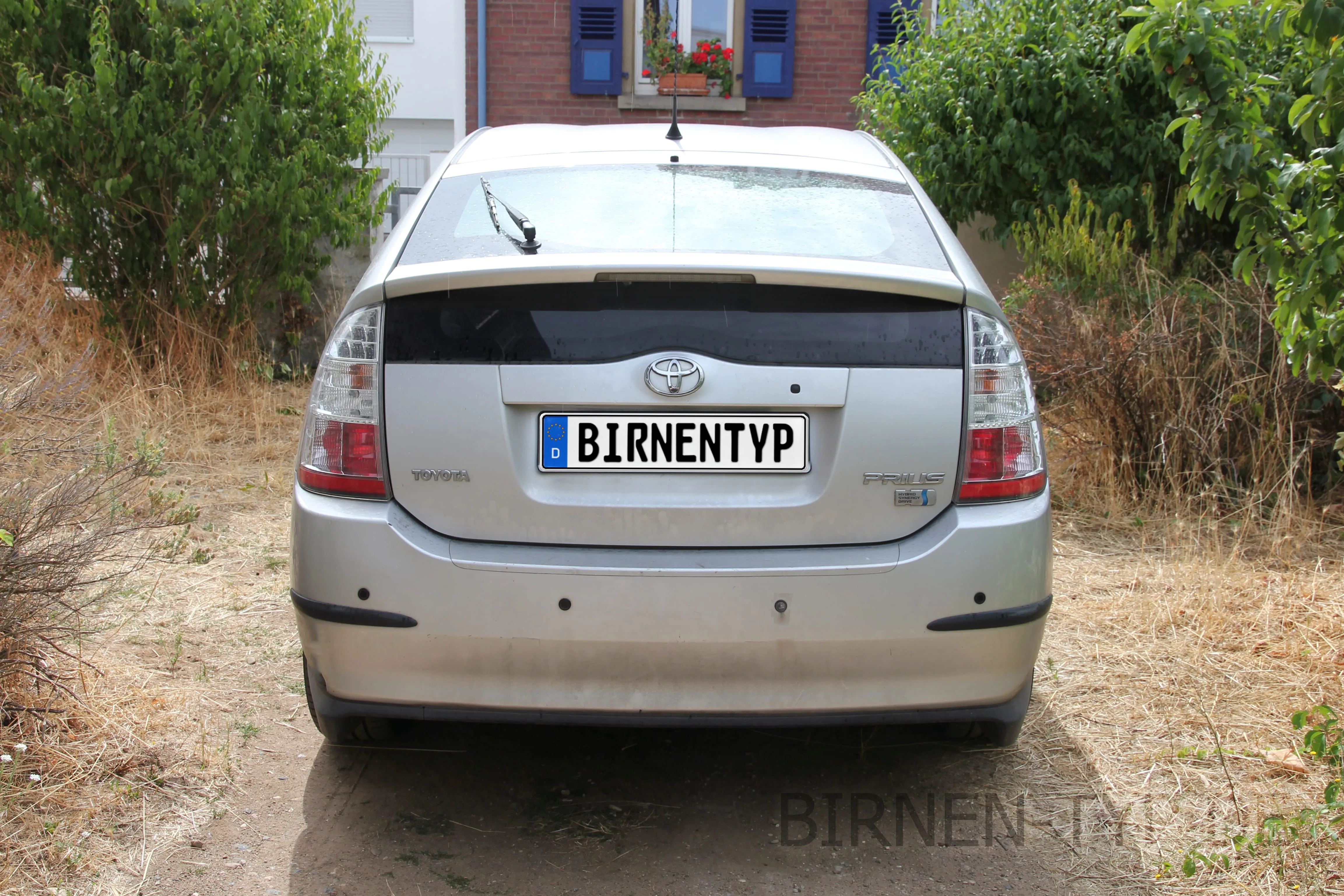 Heck-Ansicht des Toyota Prius