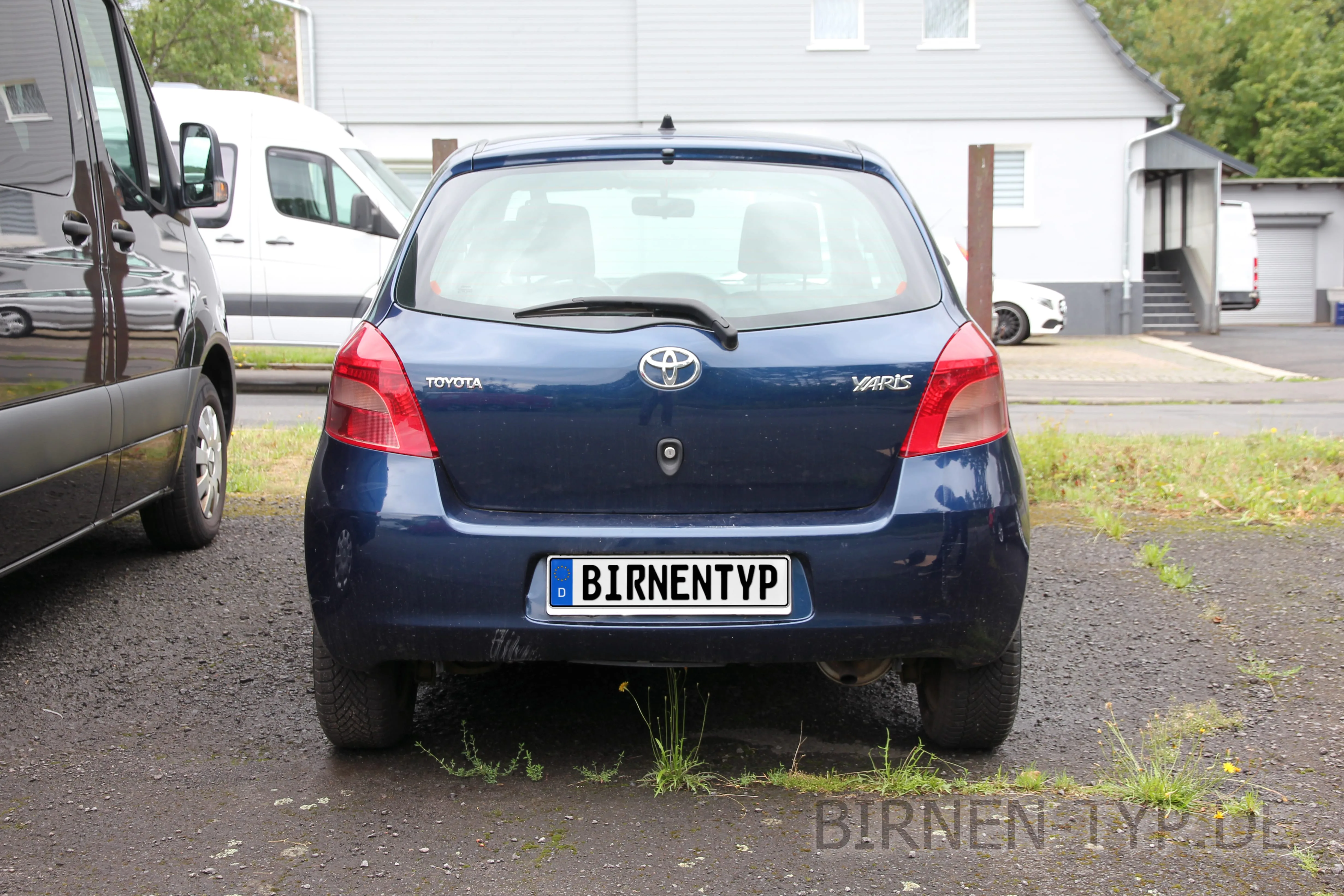 Heck-Ansicht des Toyota Yaris