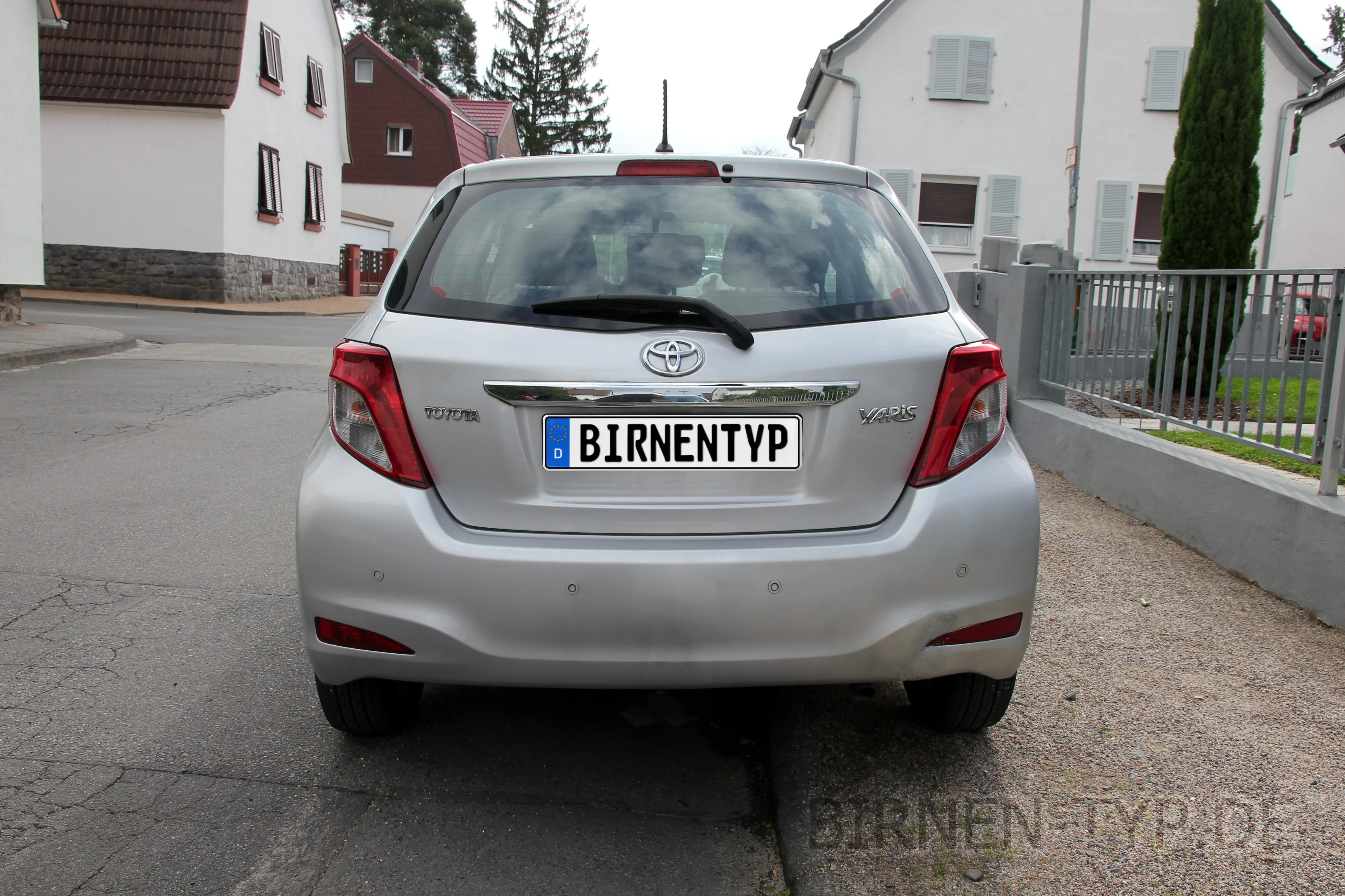 Heck-Ansicht des Toyota Yaris