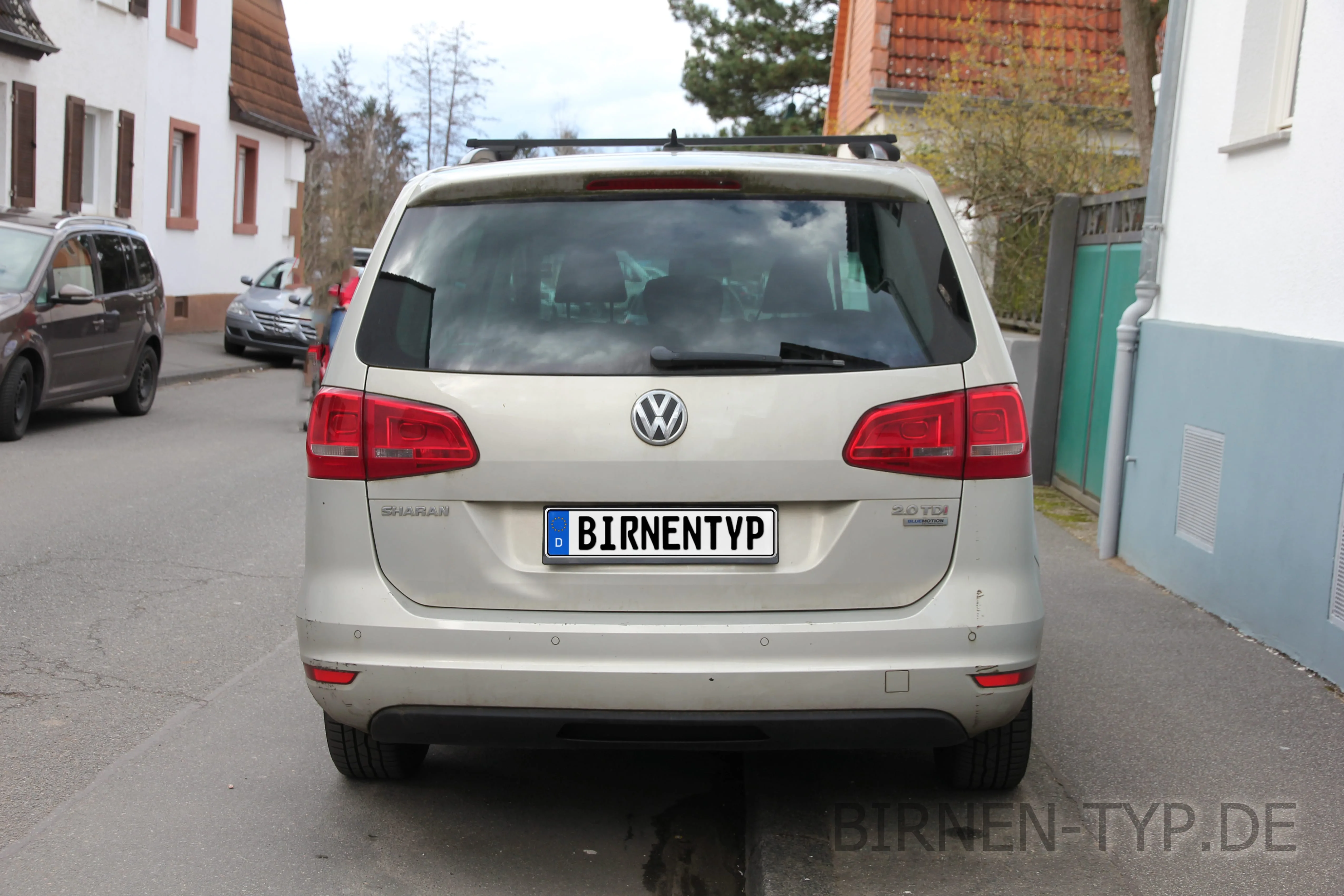 Heck-Ansicht des VW Sharan