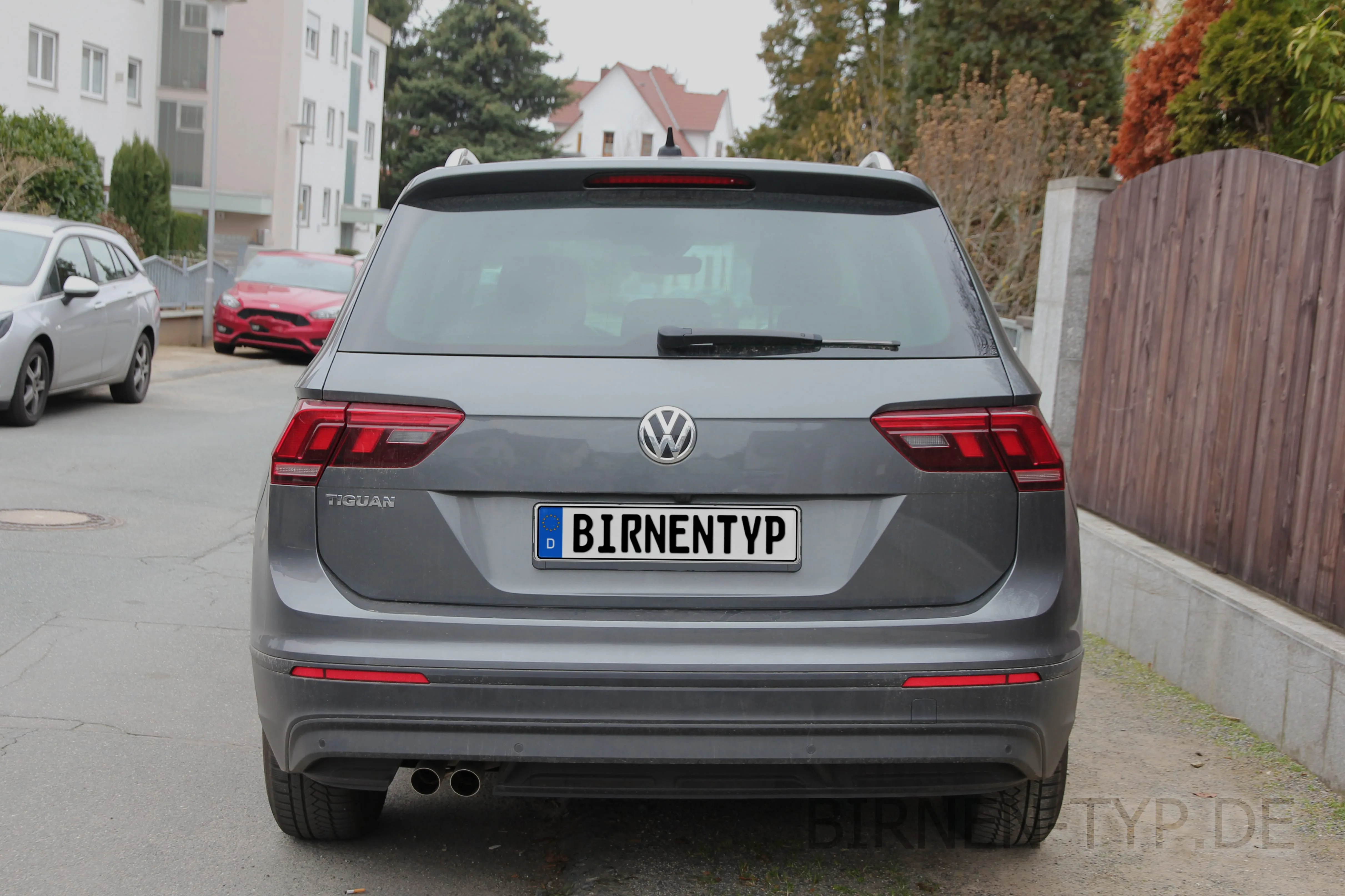 Heck-Ansicht des VW Tiguan