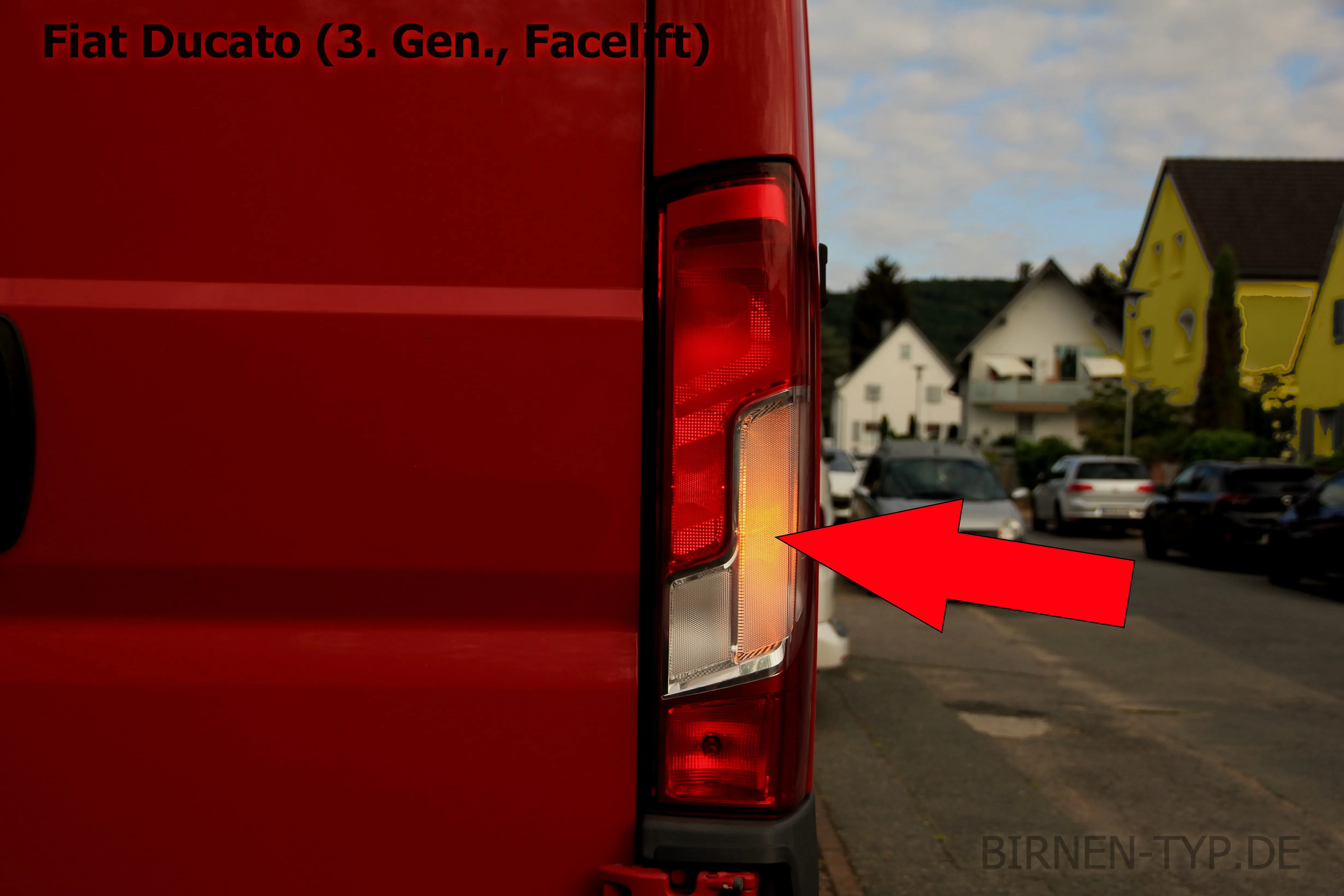 Blinker hinten des Fiat Ducato