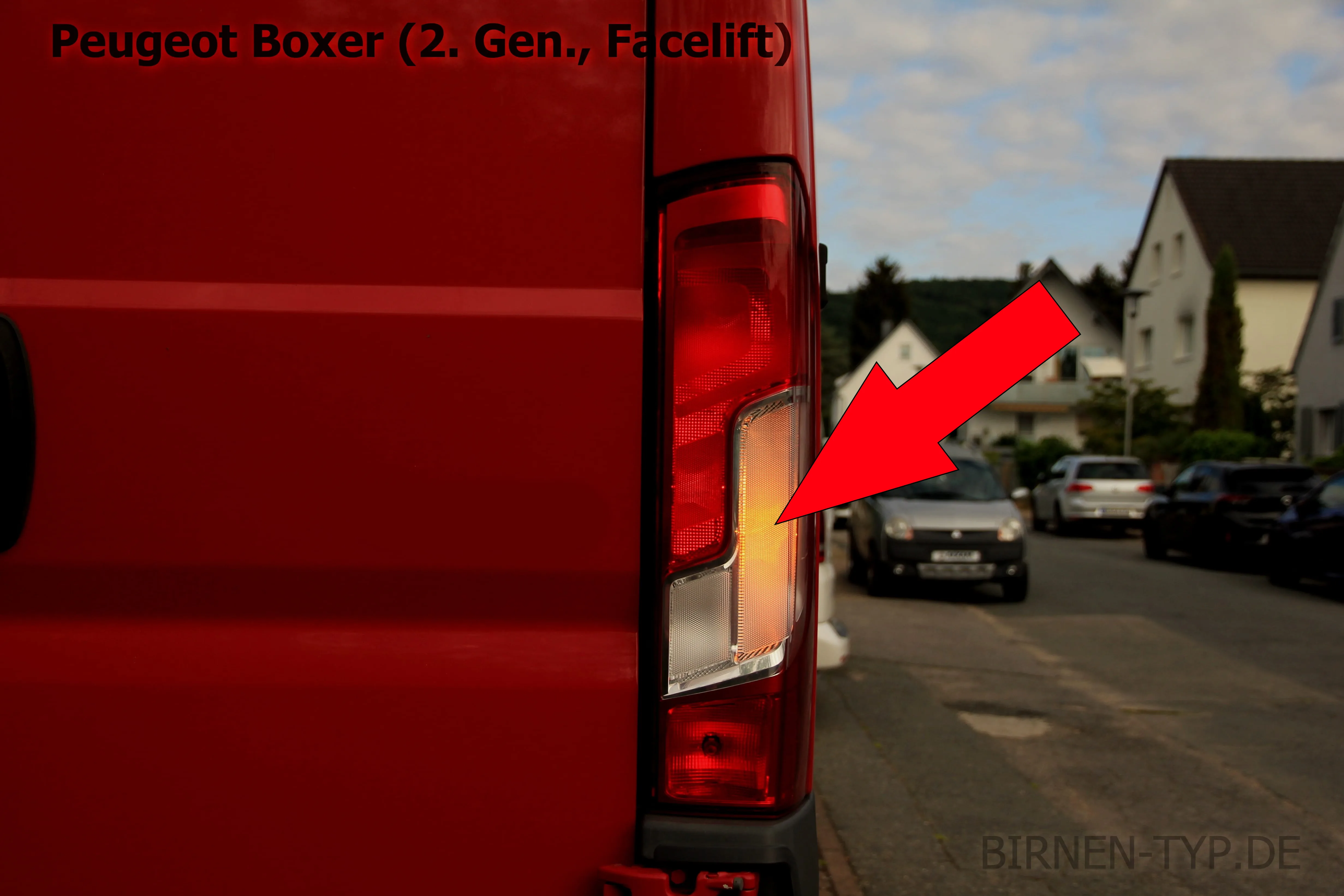Blinker hinten des Peugeot Boxer
