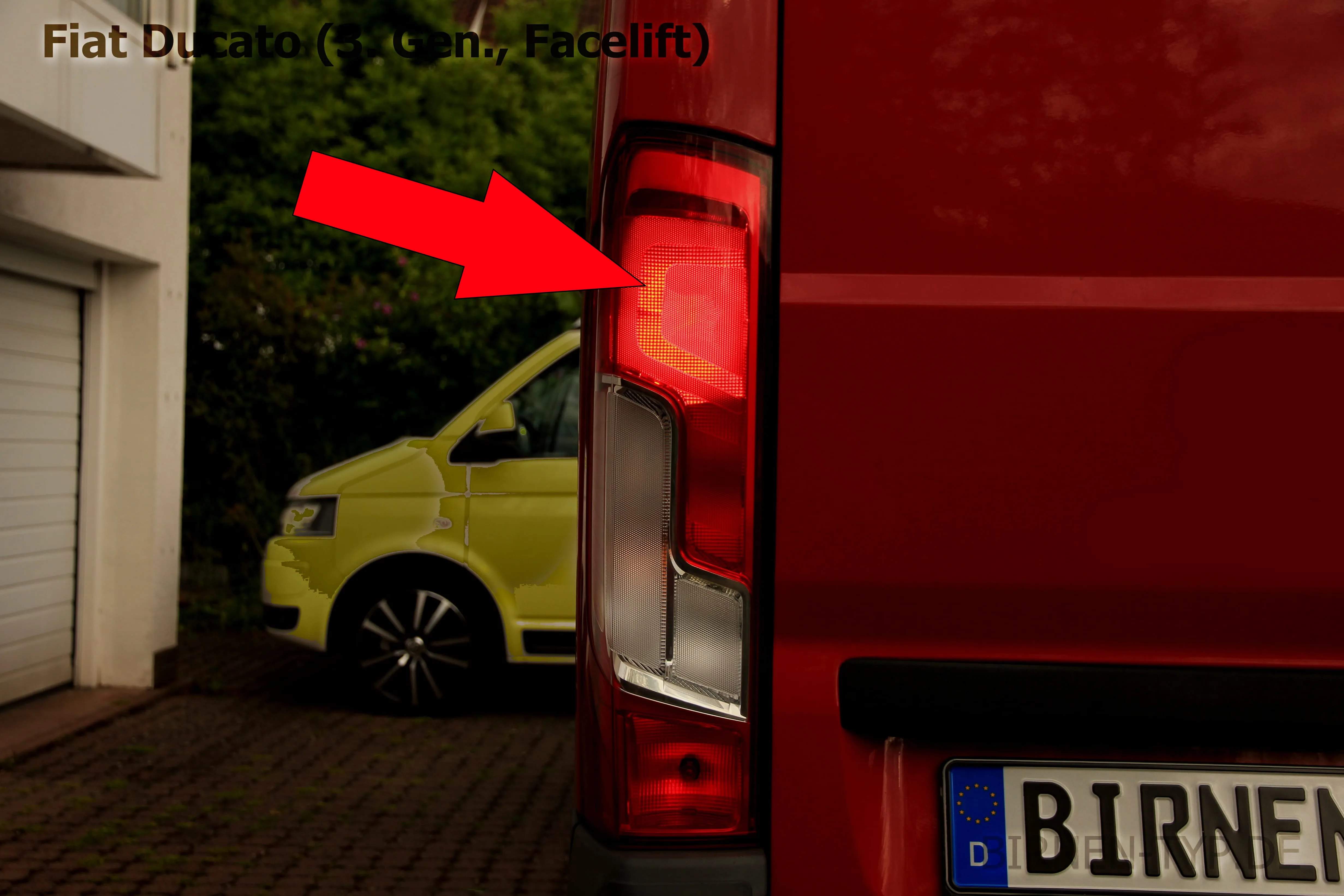 Bremslicht des Fiat Ducato