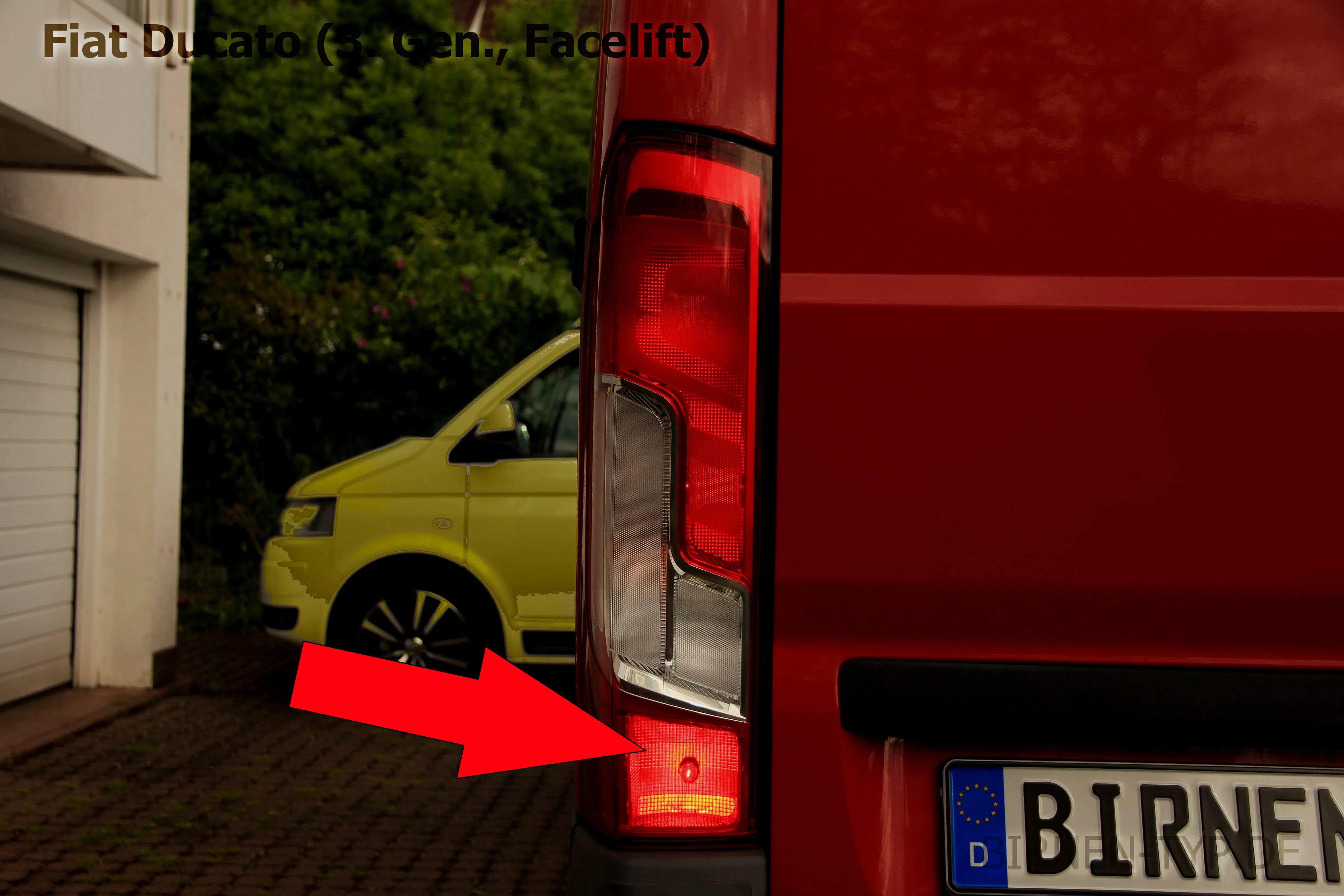 Nebelschlussleuchte des Fiat Ducato