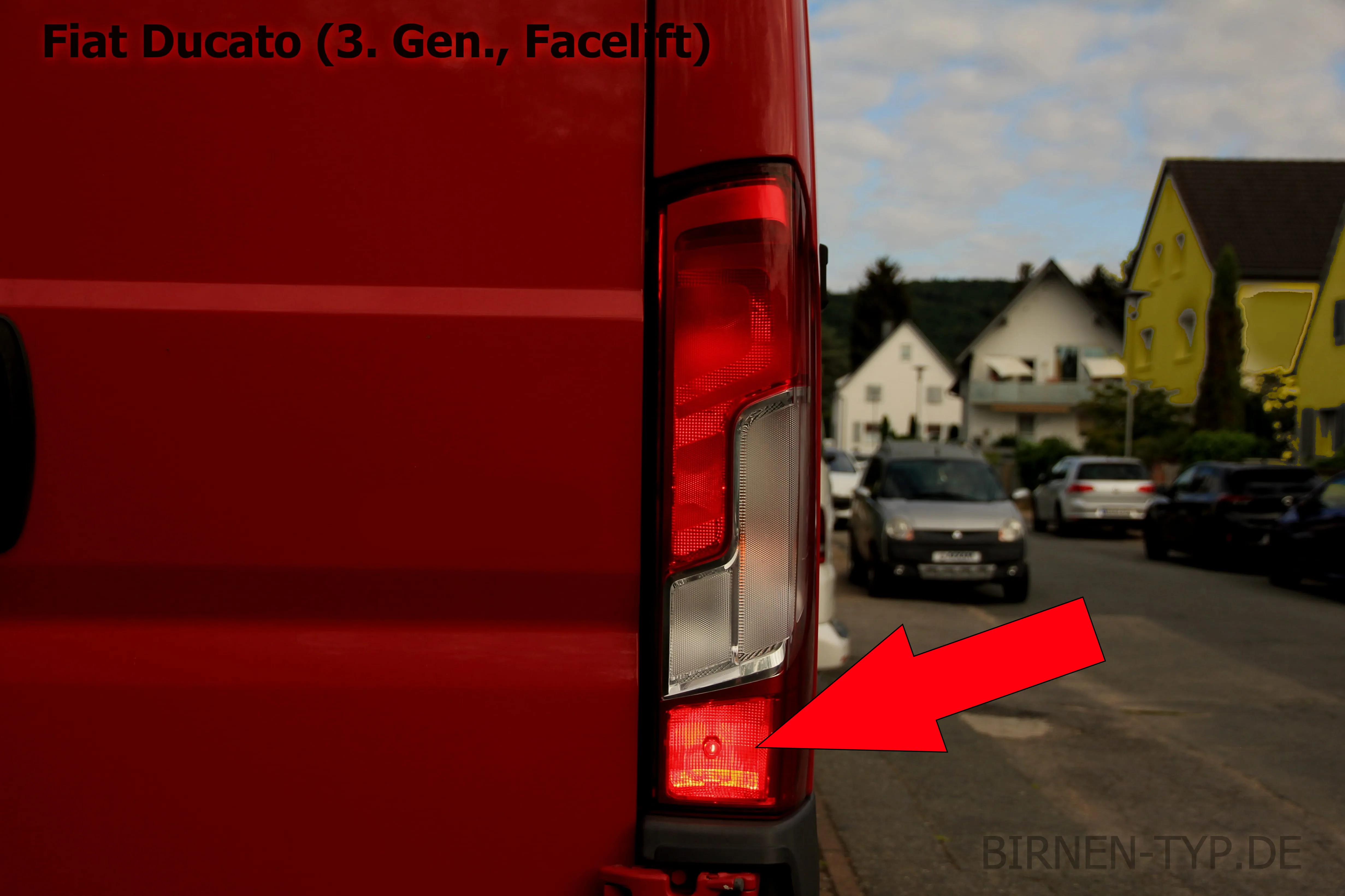 Nebelschlussleuchte des Fiat Ducato