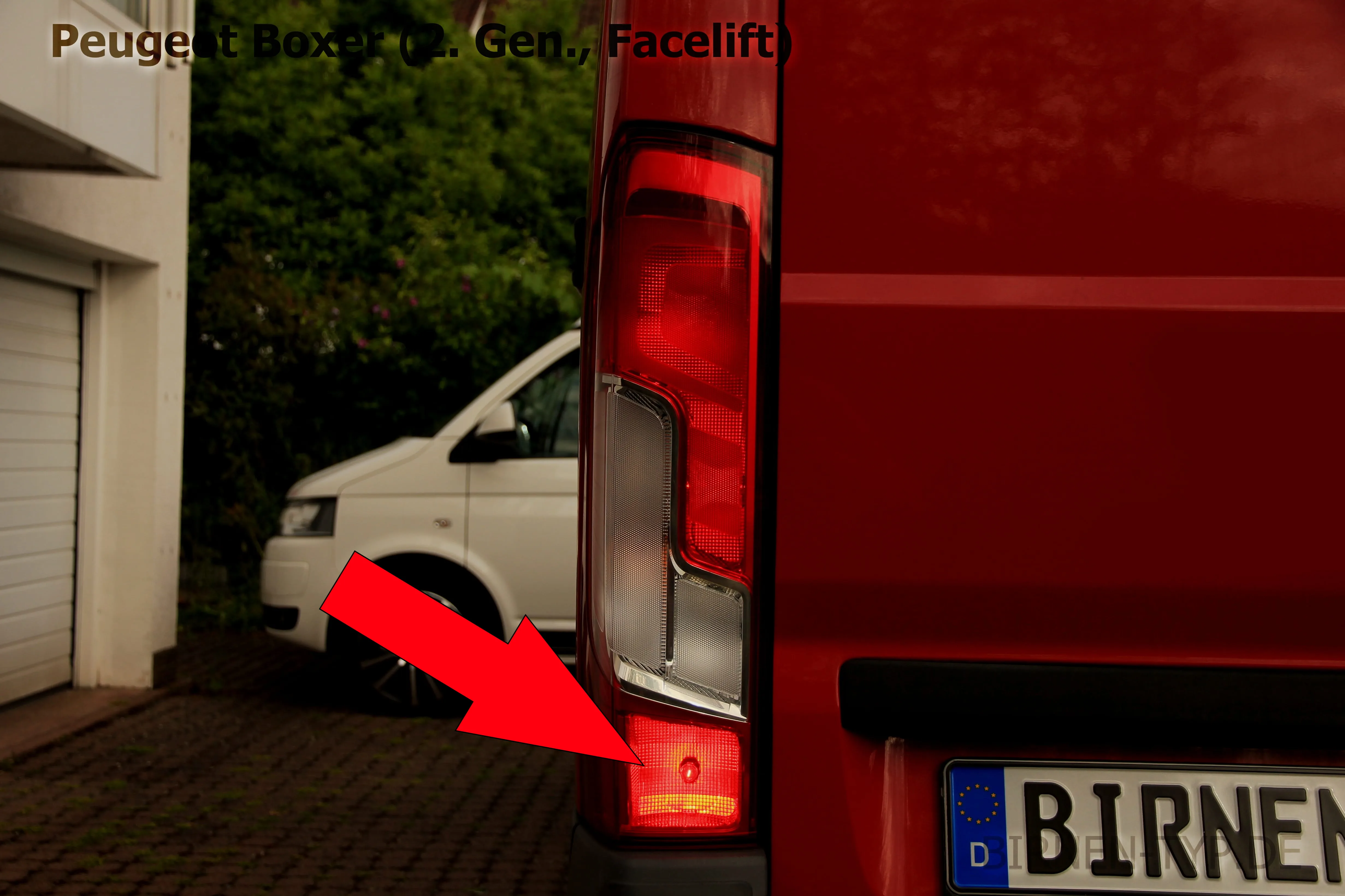 Nebelschlussleuchte des Peugeot Boxer