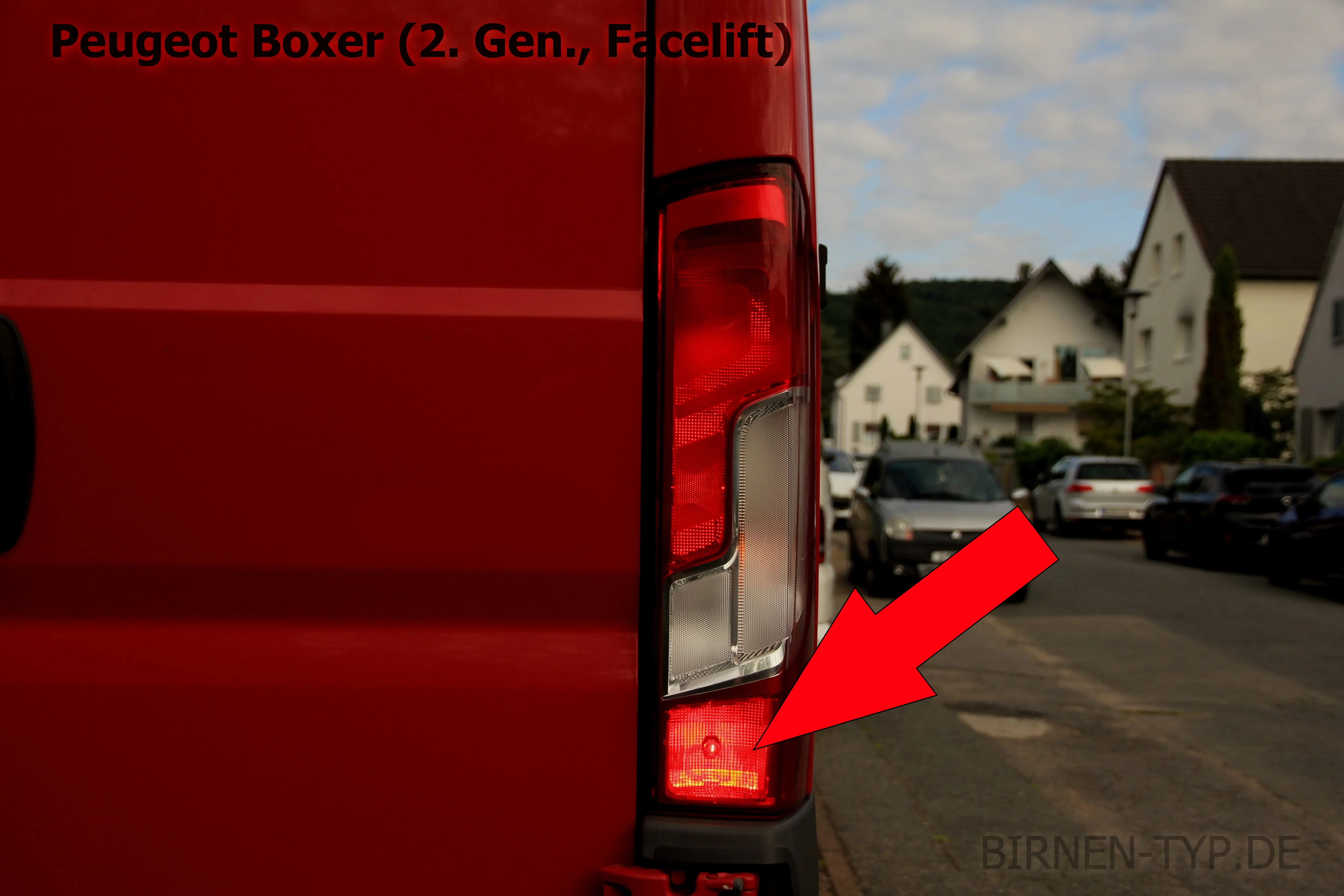 Nebelschlussleuchte des Peugeot Boxer