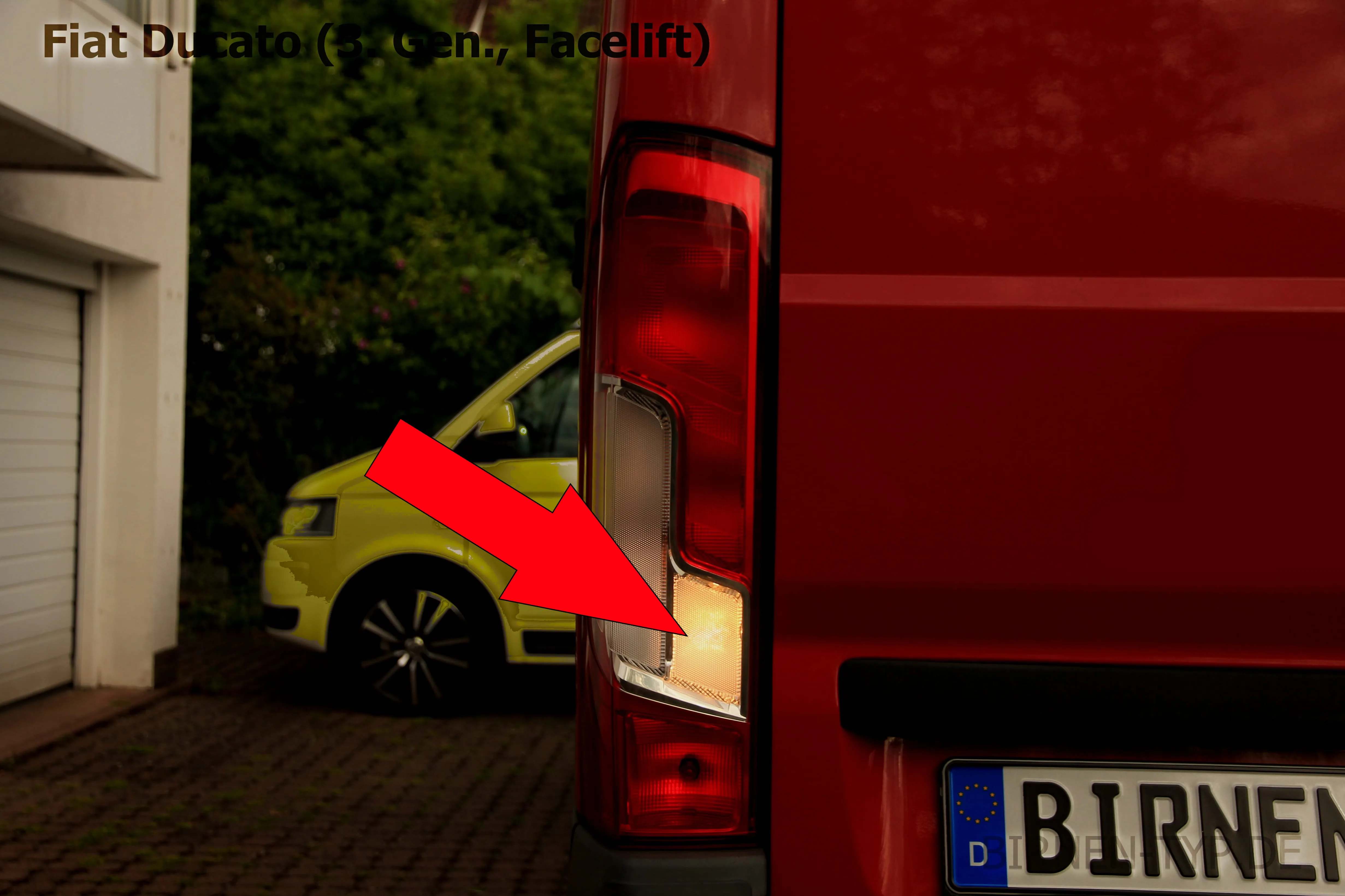 Rückfahrlicht des Fiat Ducato