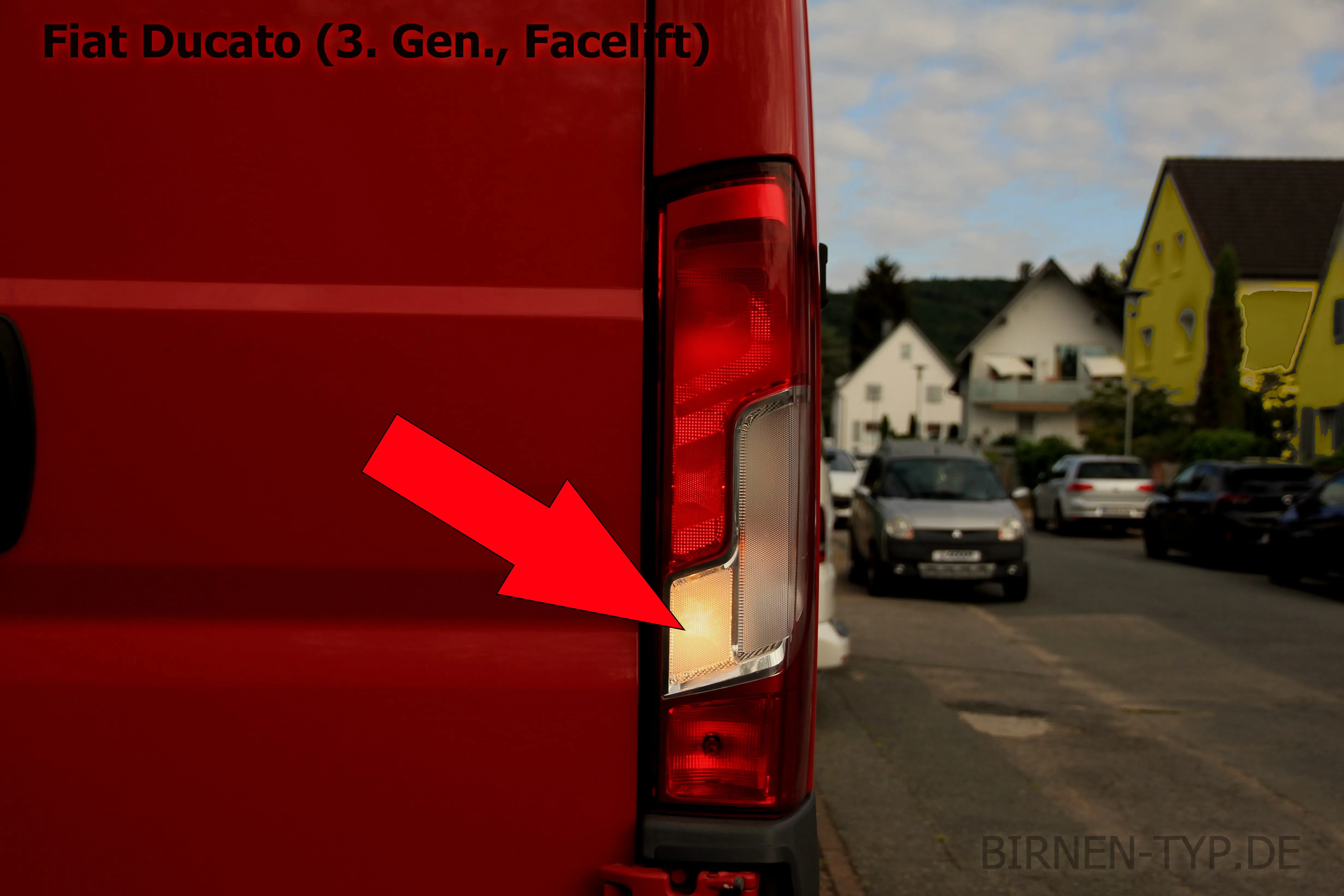 Rückfahrlicht des Fiat Ducato