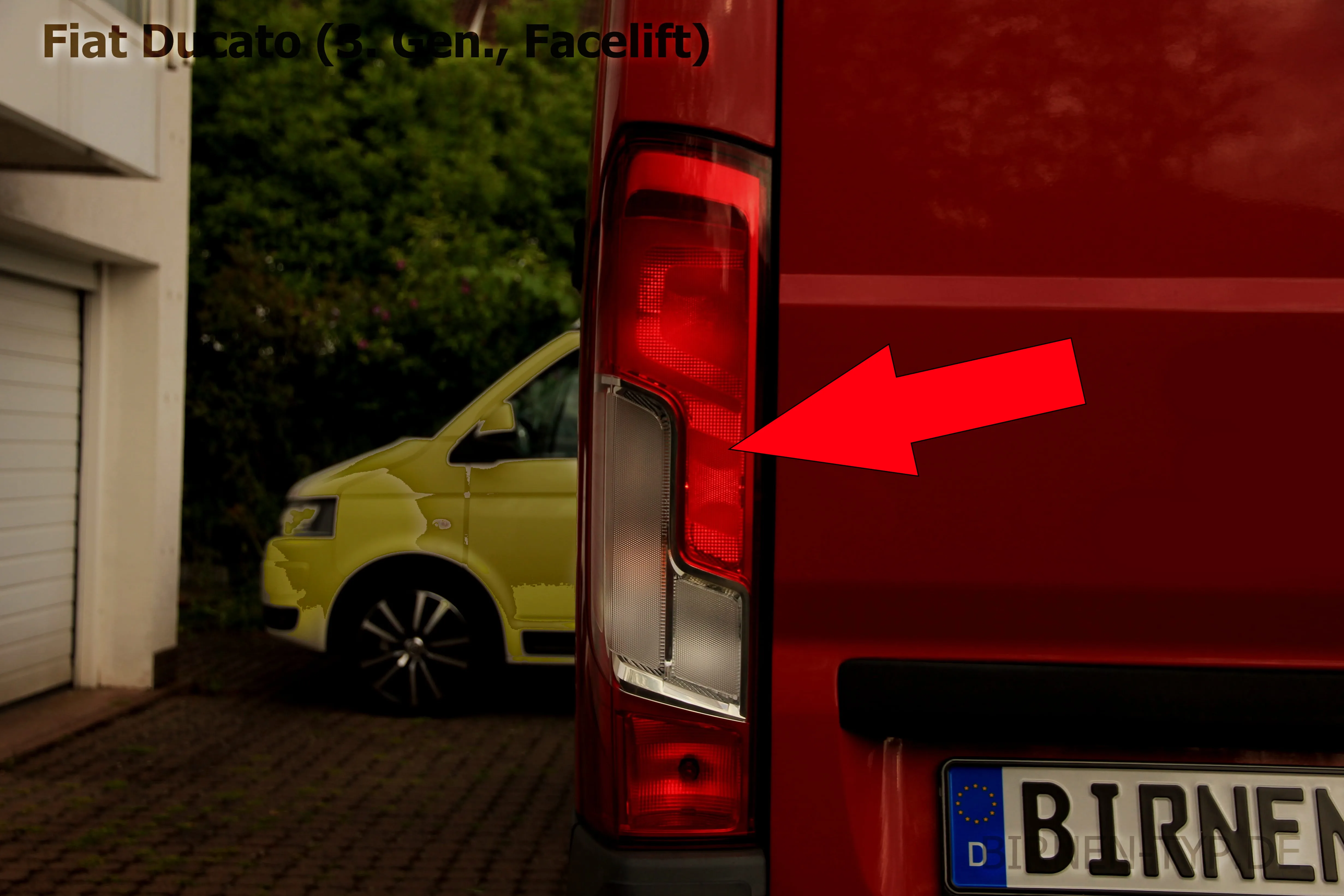Schlusslicht des Fiat Ducato