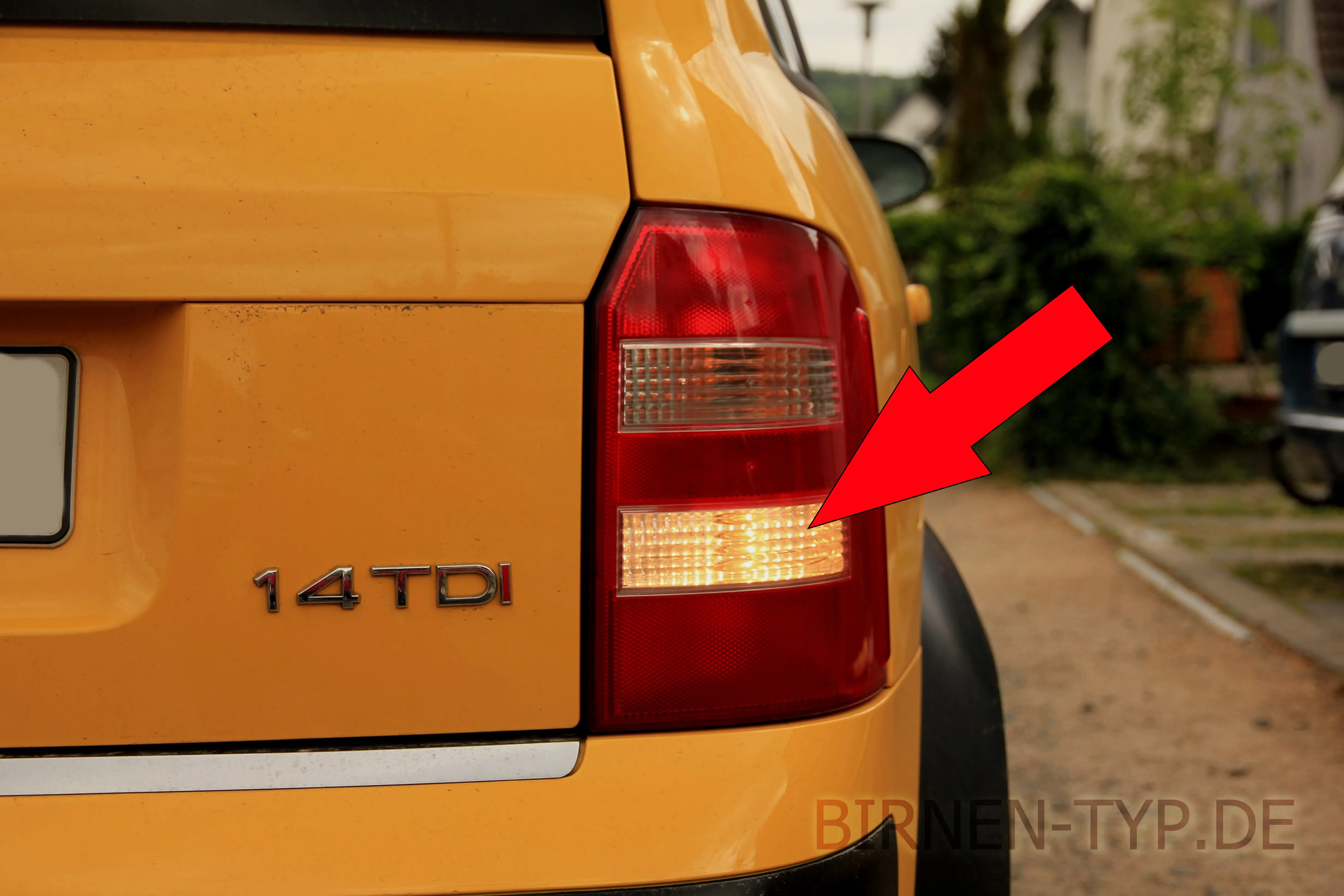 Rückfahrlicht des Audi A2