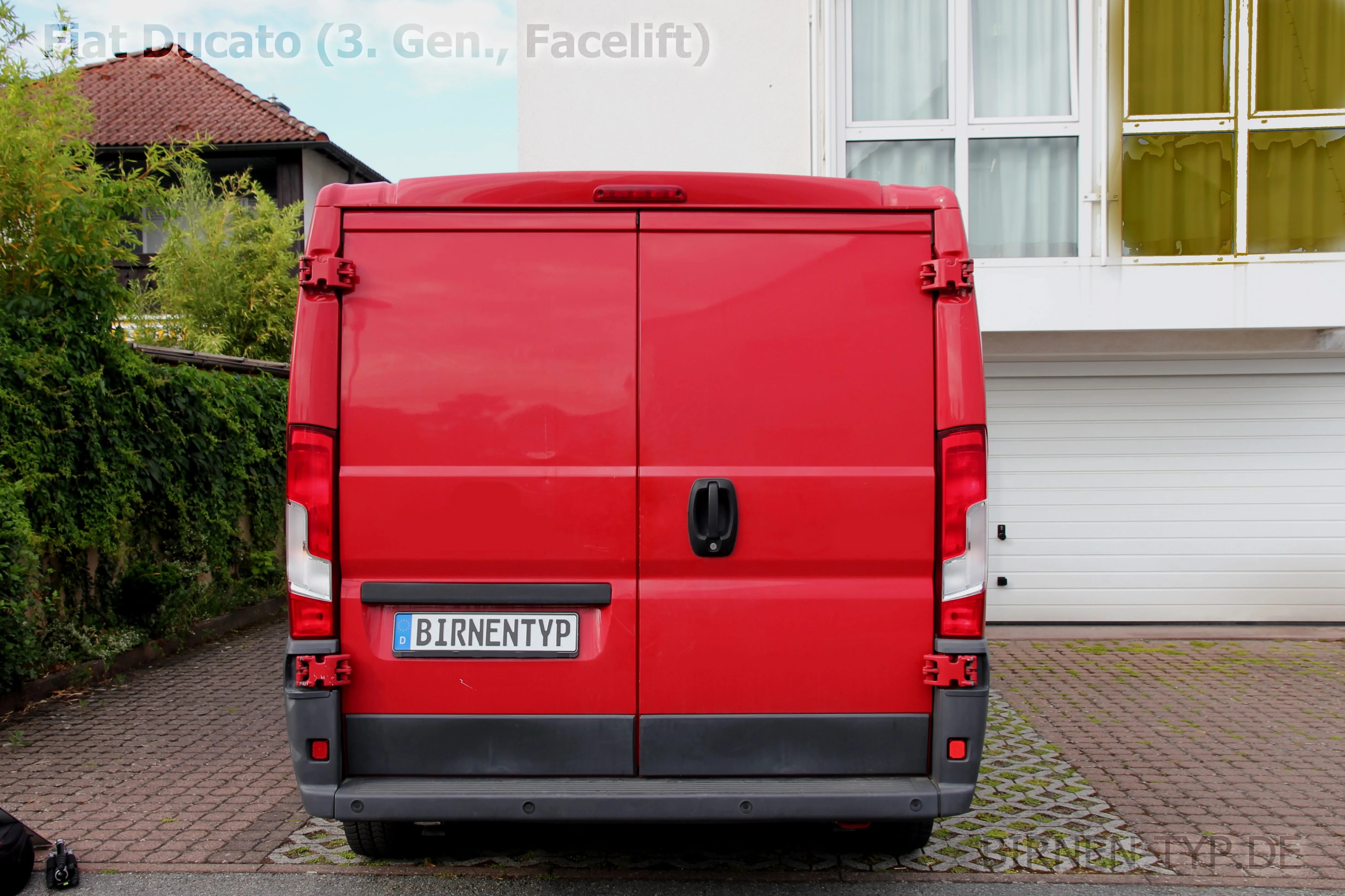 Heck-Ansicht des Fiat Ducato