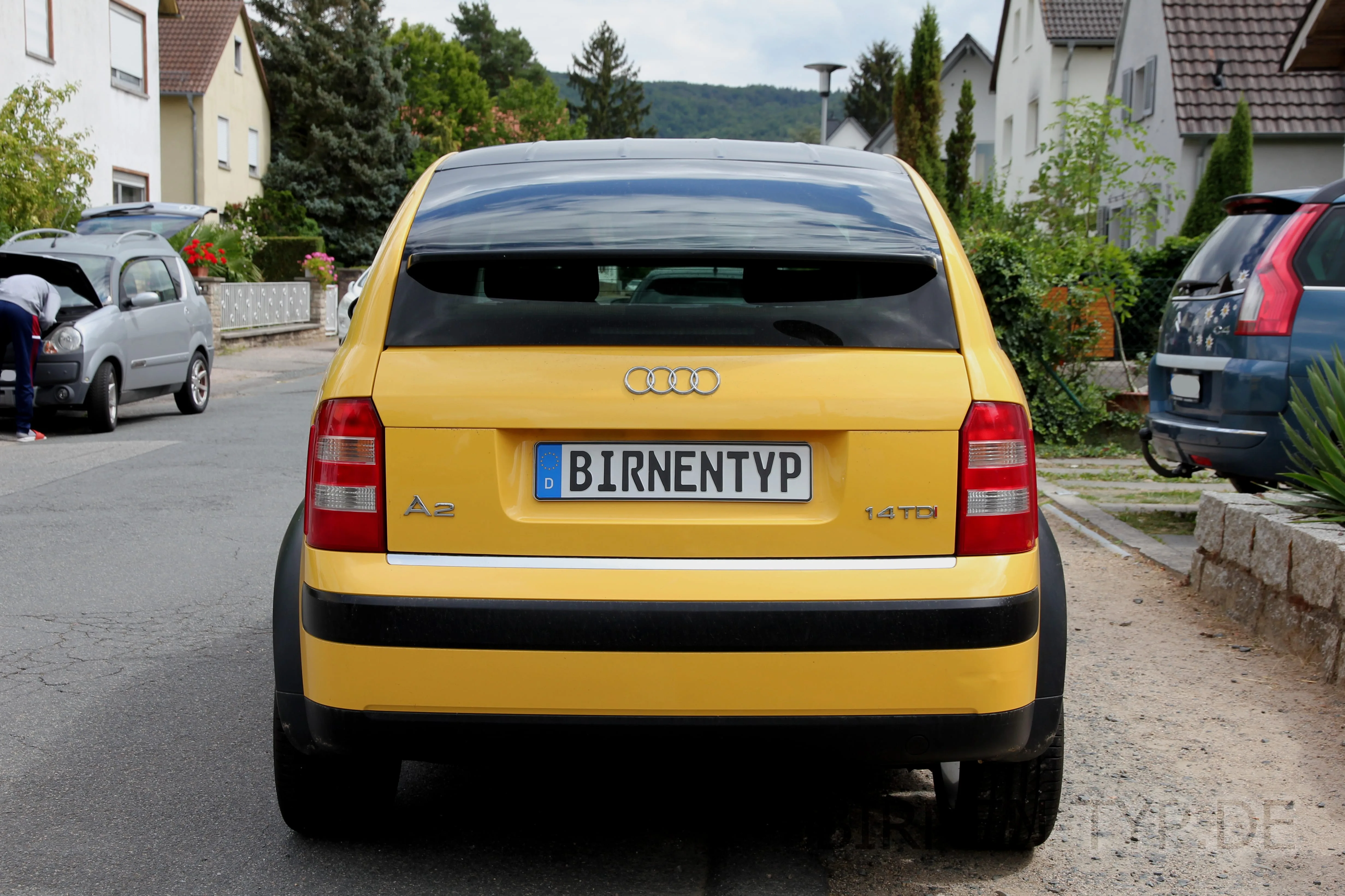 Heck-Ansicht des Audi A2