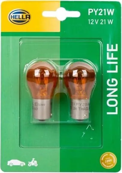 Hella PY21W Long Life Glühbirnen-Set