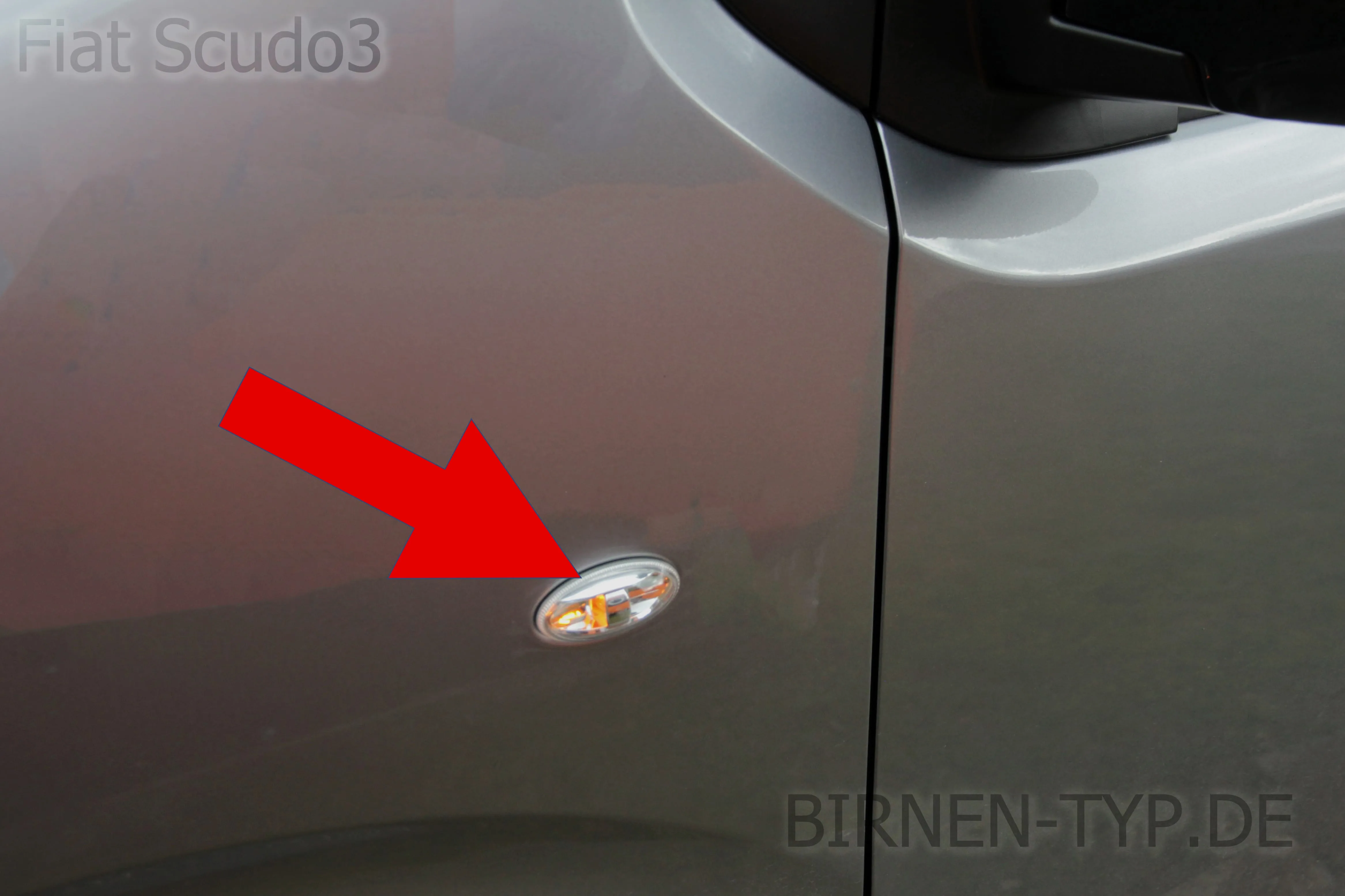 Seitenblinker des Fiat Scudo