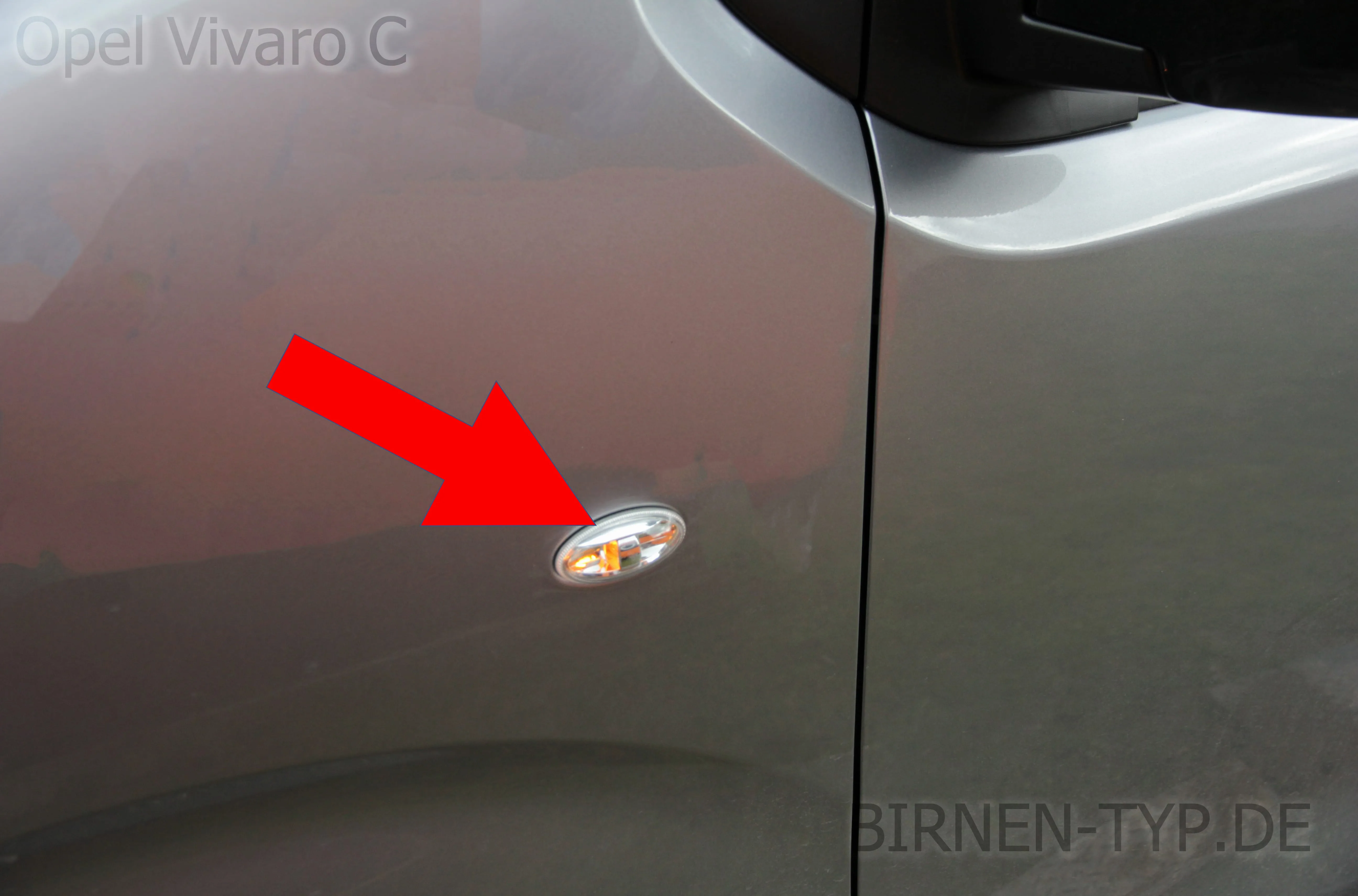 Seitenblinker des Opel Vivaro C