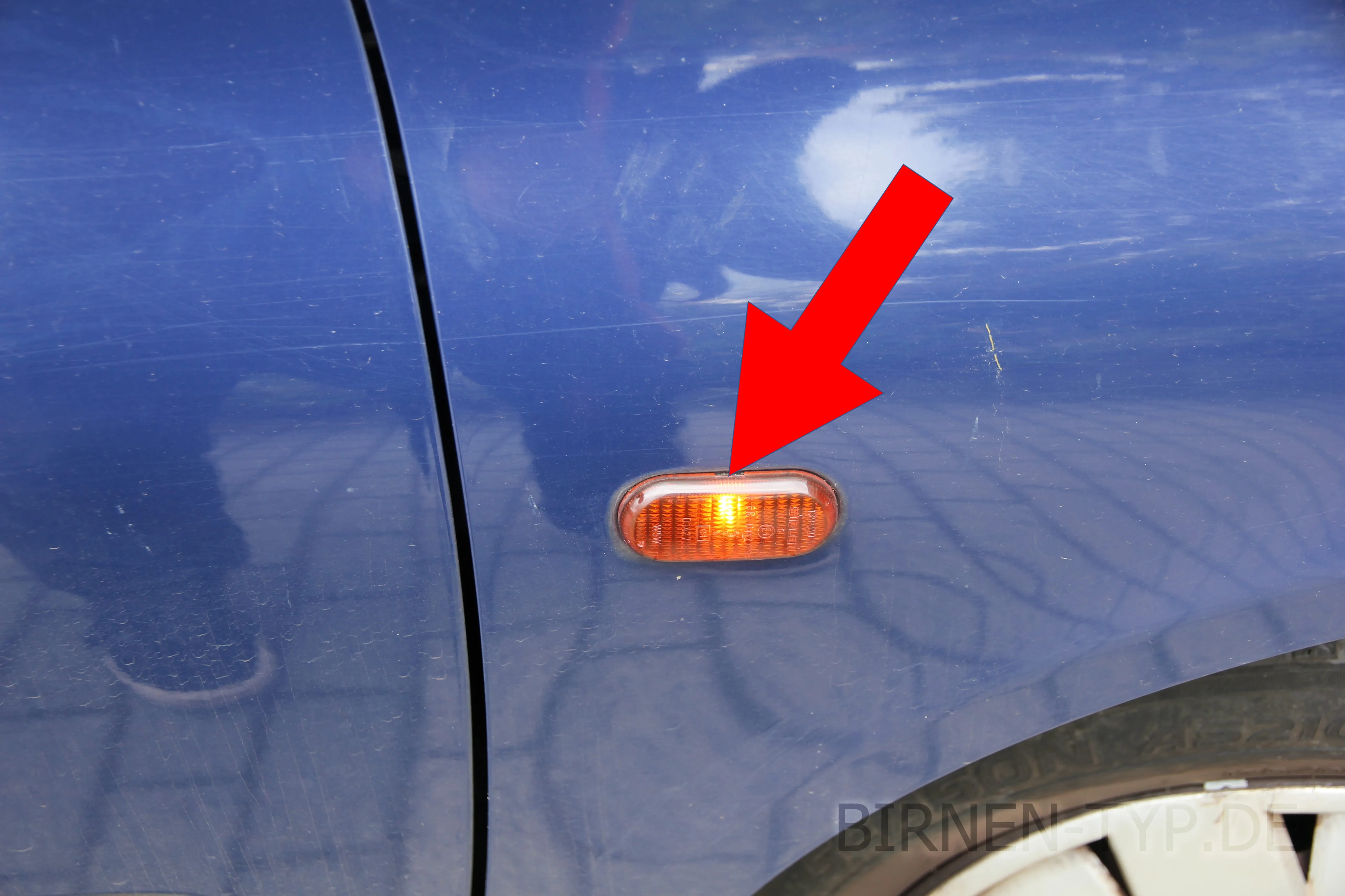 Seitenblinker des Renault Clio 2