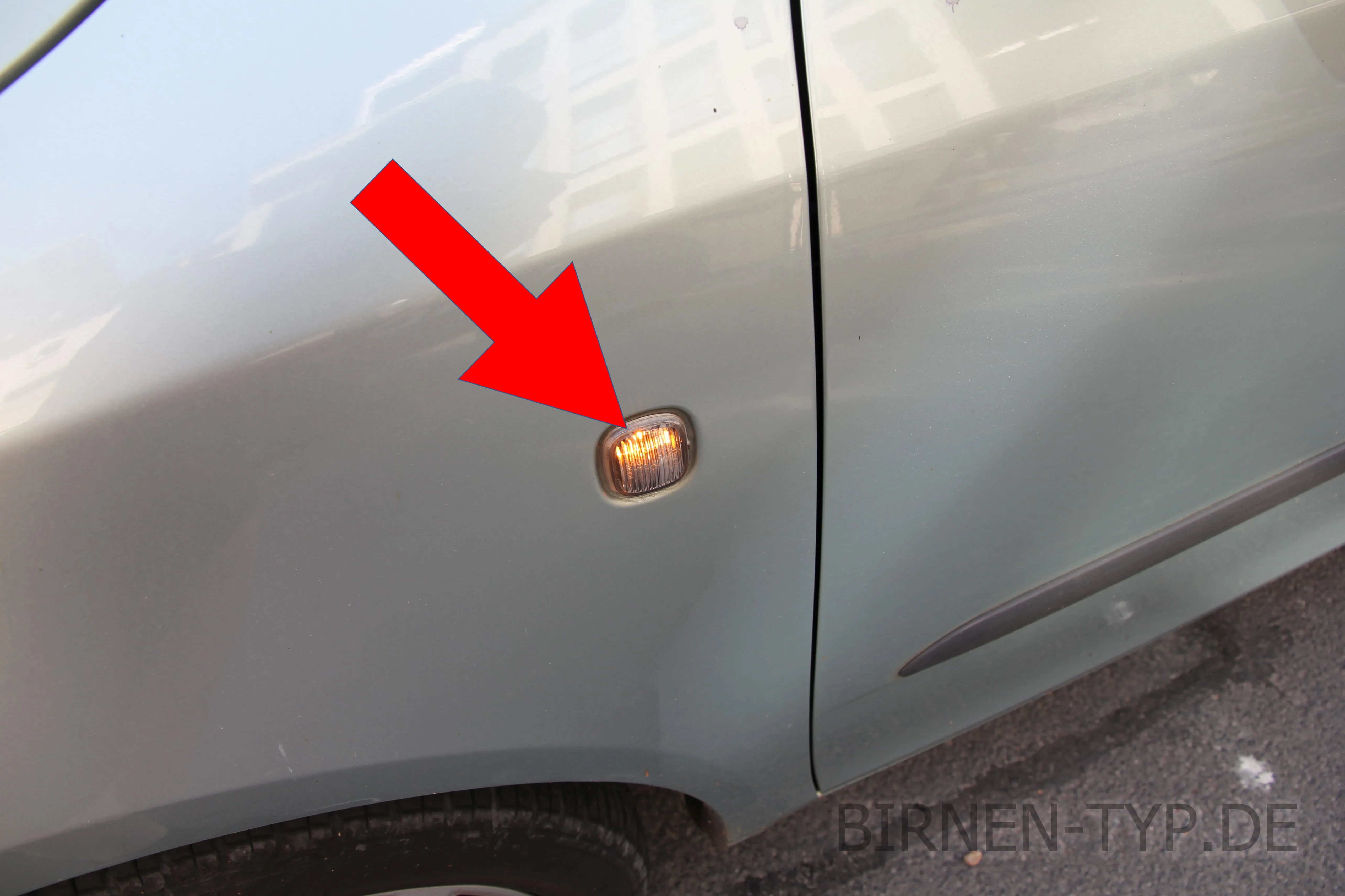Seitenblinker des Škoda Fabia 2