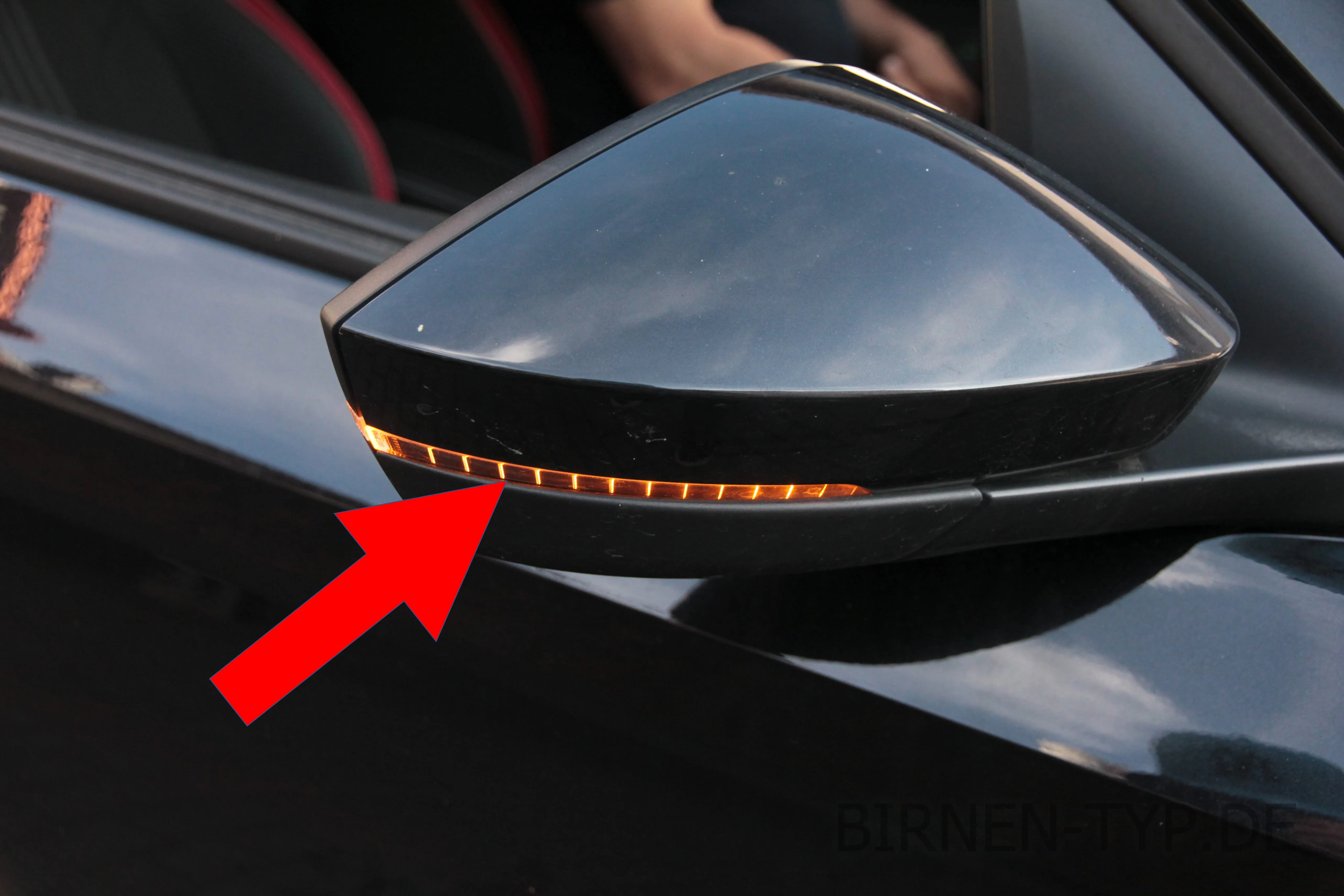 Seitenblinker des Škoda Superb