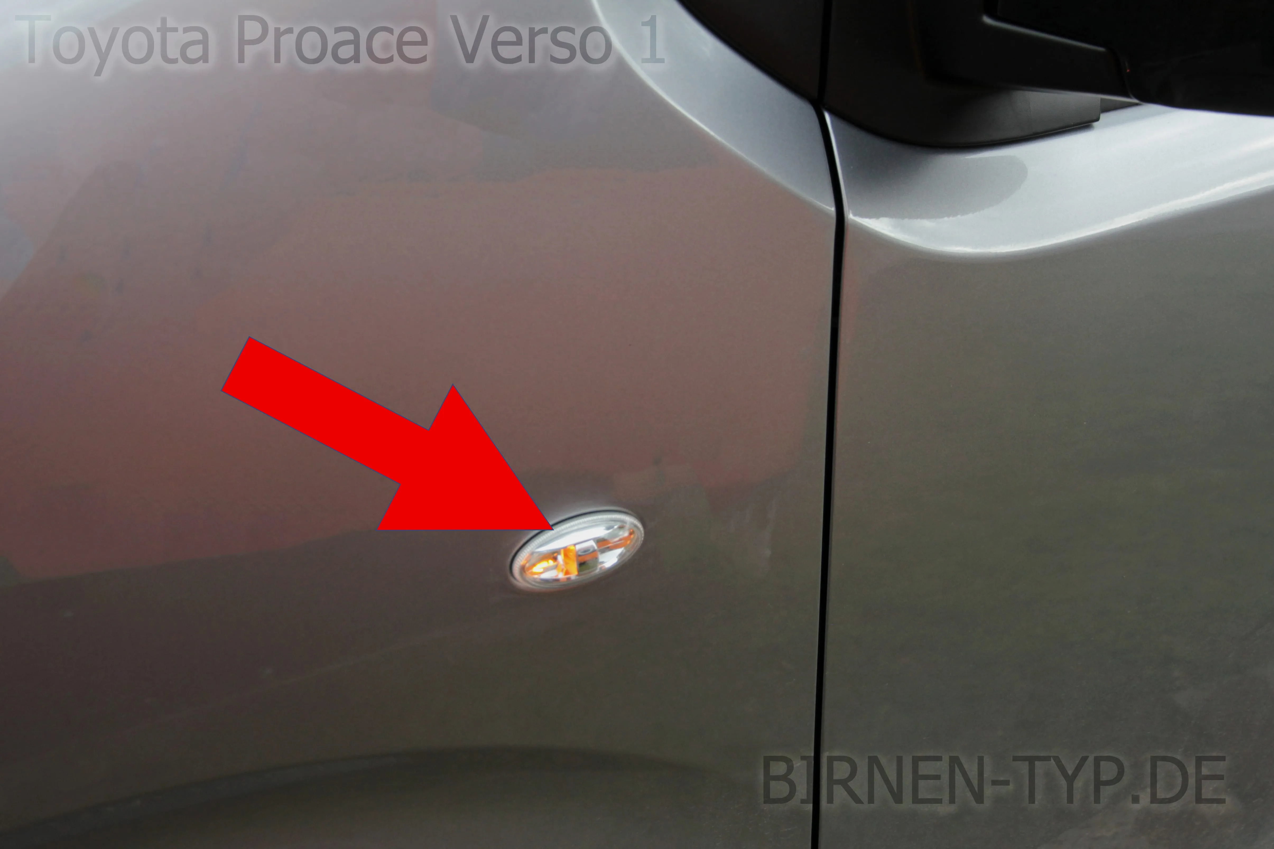 Seitenblinker des Toyota Proace Verso