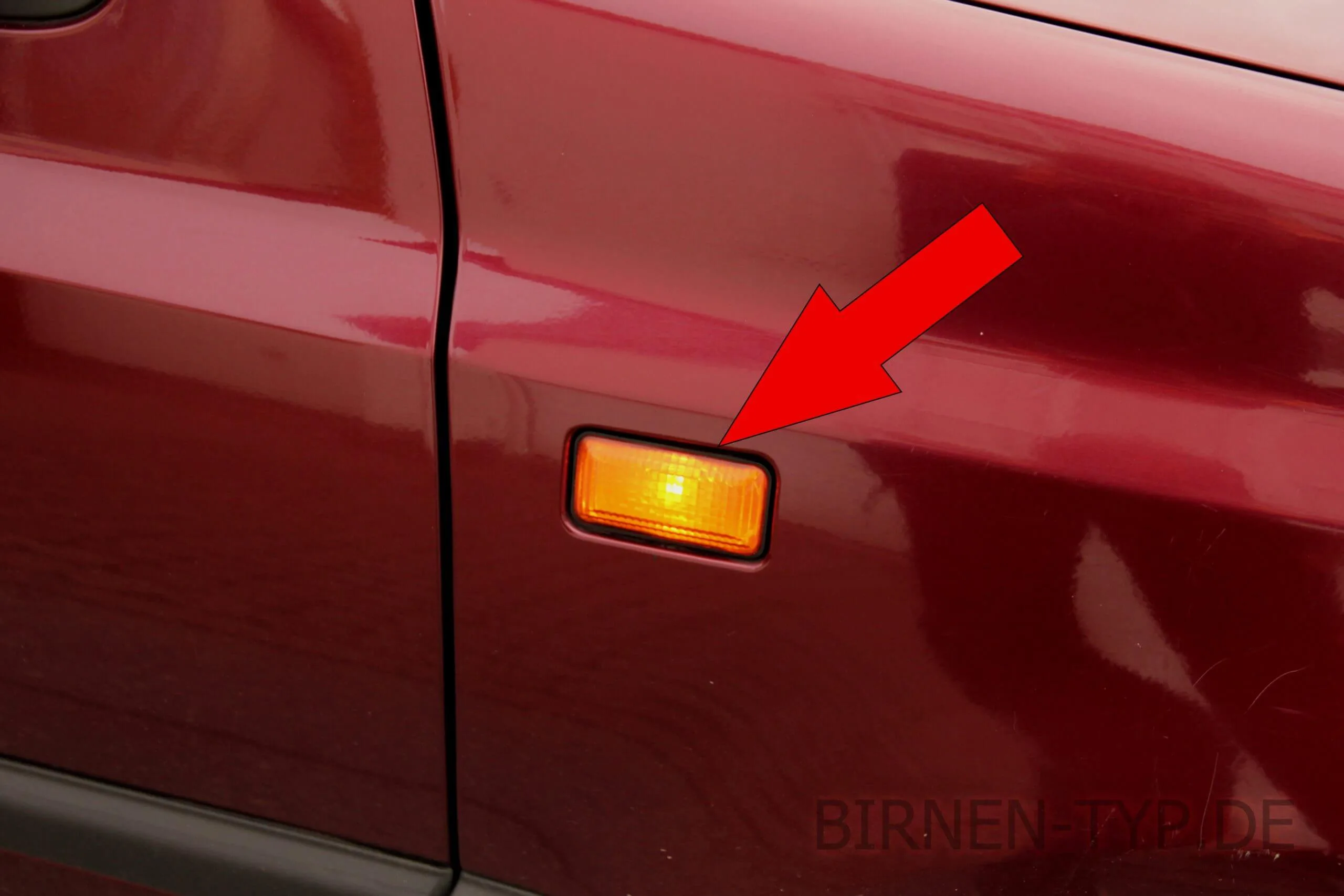 Seitenblinker des VW Golf 3
