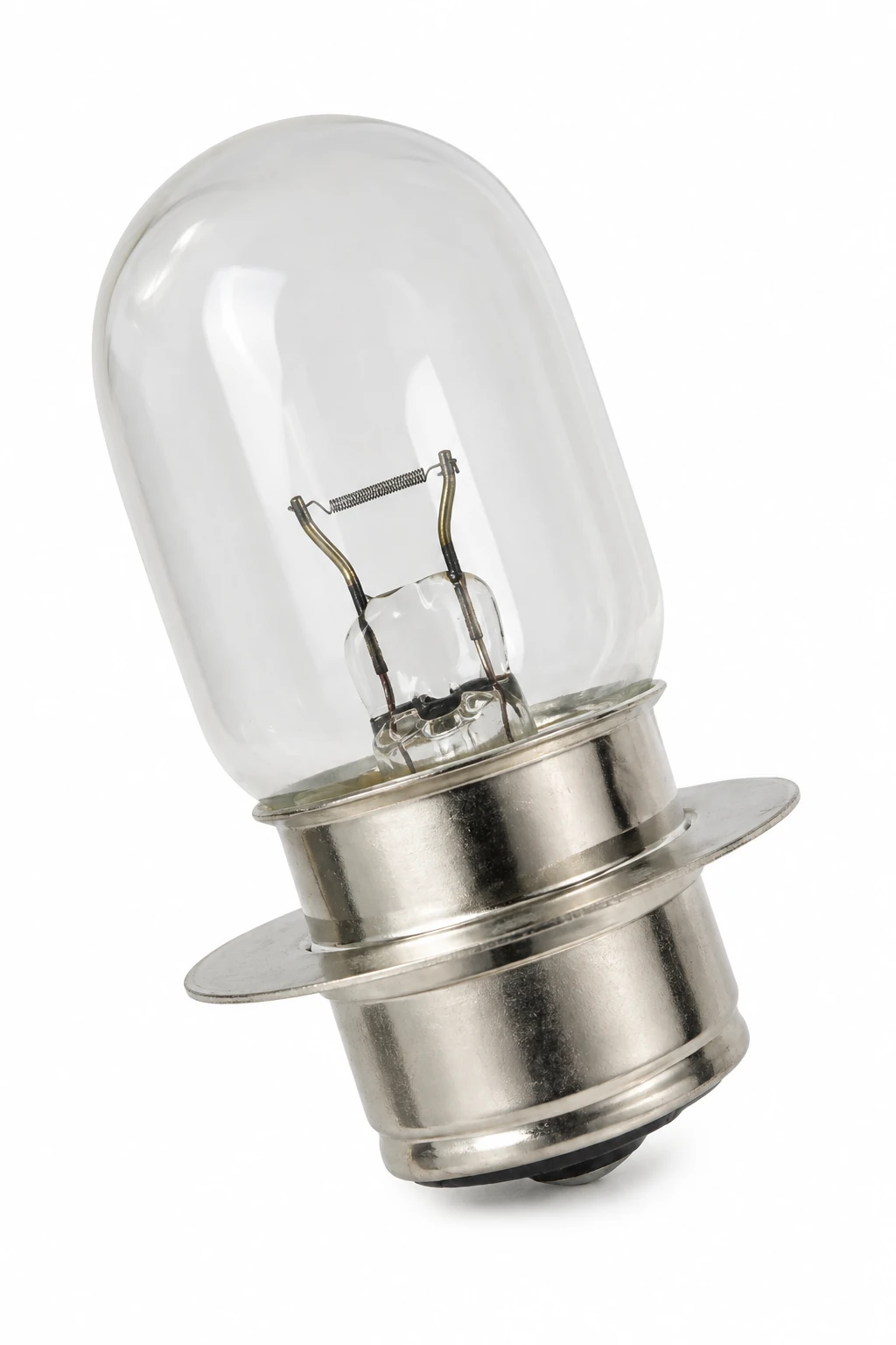 Typische Lucas-323-BPF-Birne mit Sockel P22s / BPF P36s