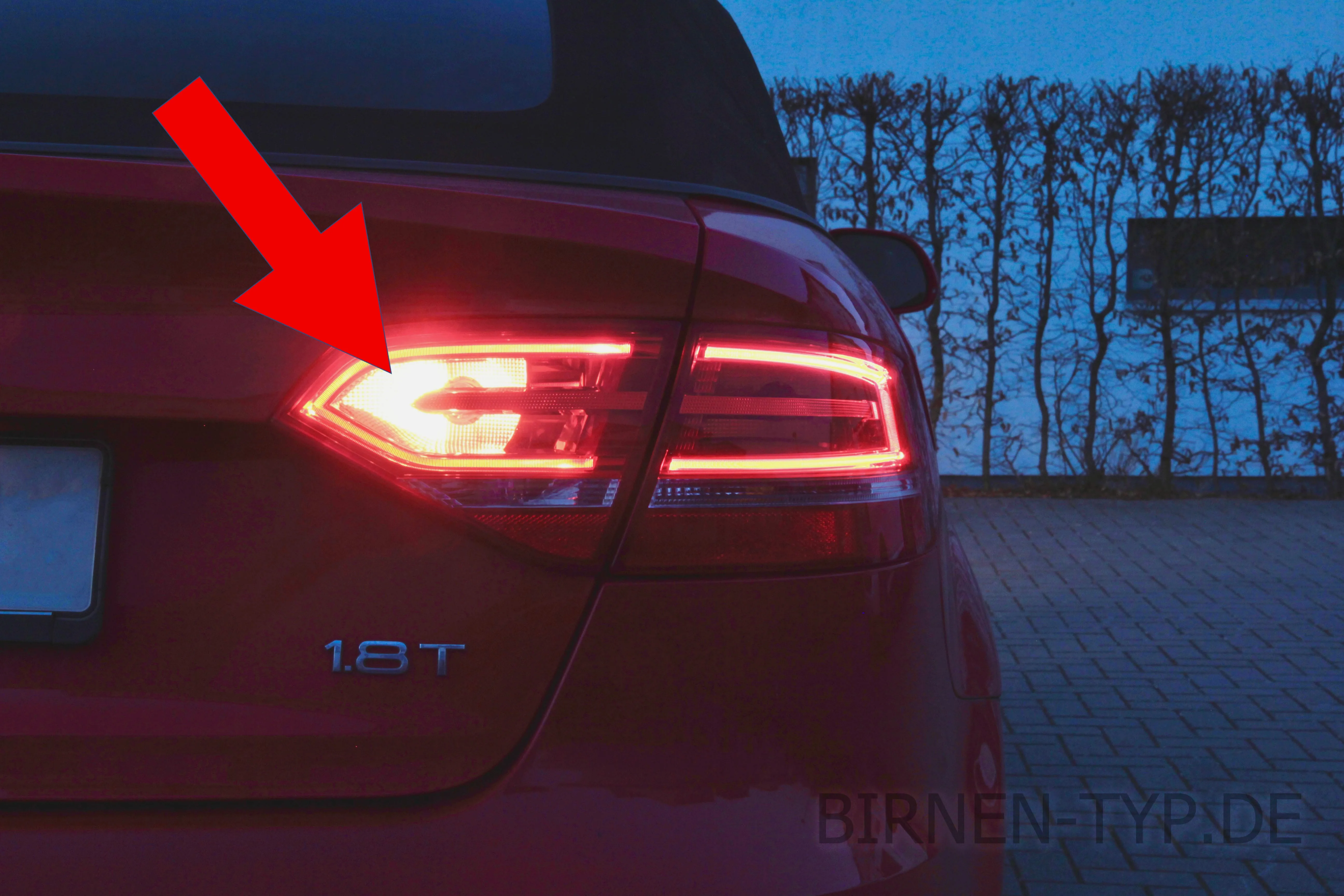 Nebelschlussleuchte des Audi A3 Cabrio 2. Gen