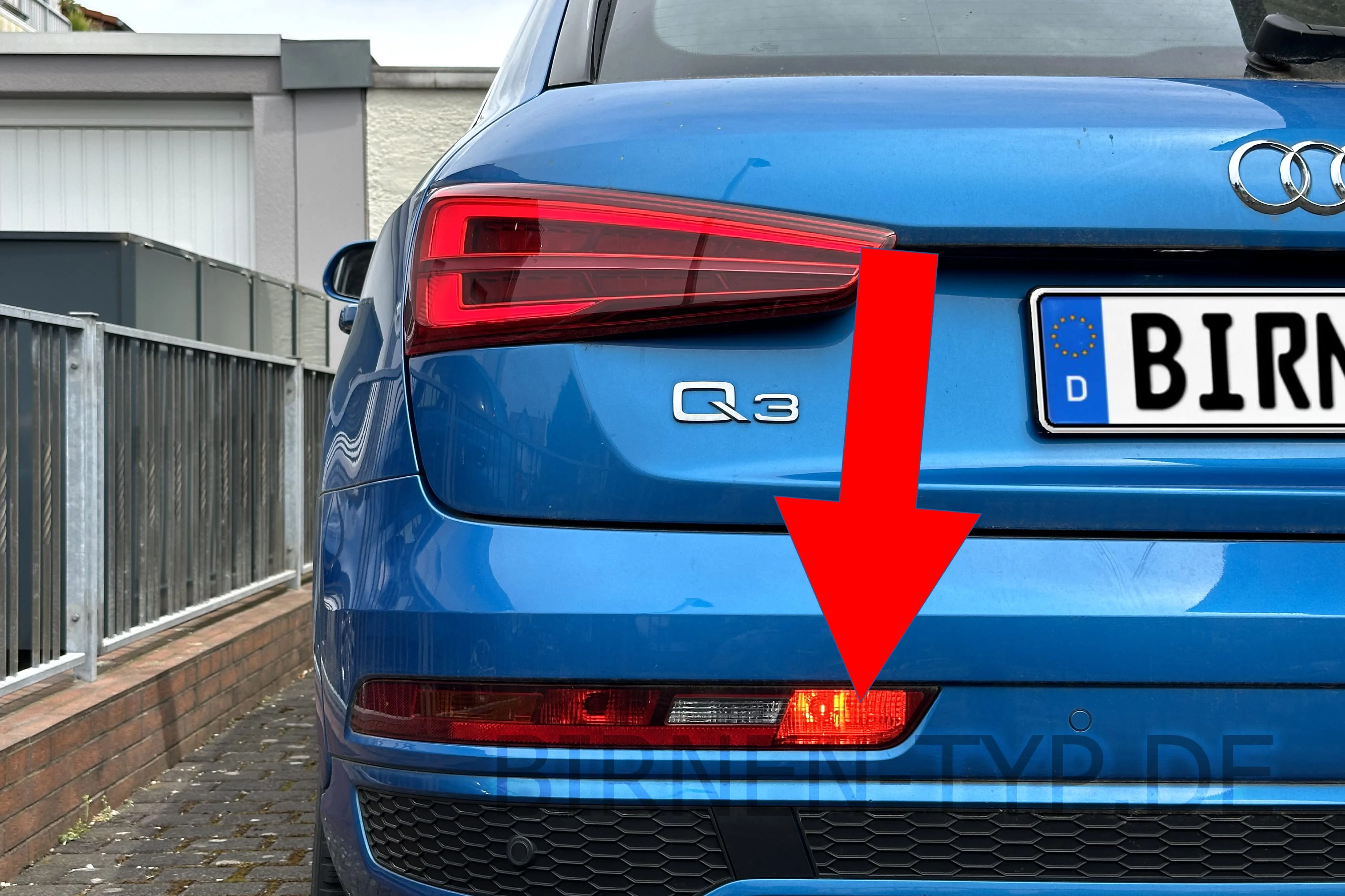Nebelschlussleuchte des Audi Q3 1. Gen