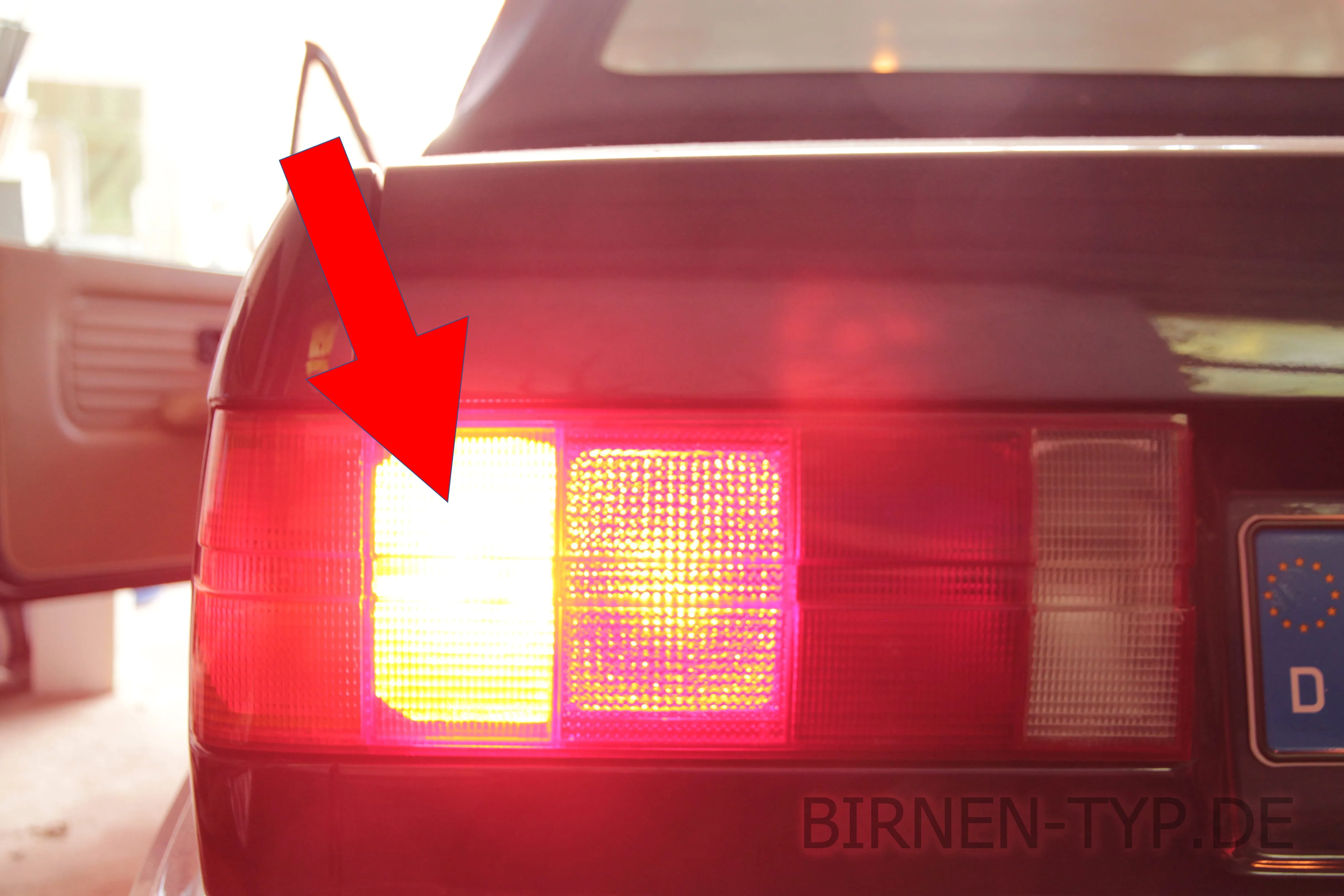 Nebelschlussleuchte des BMW 3er