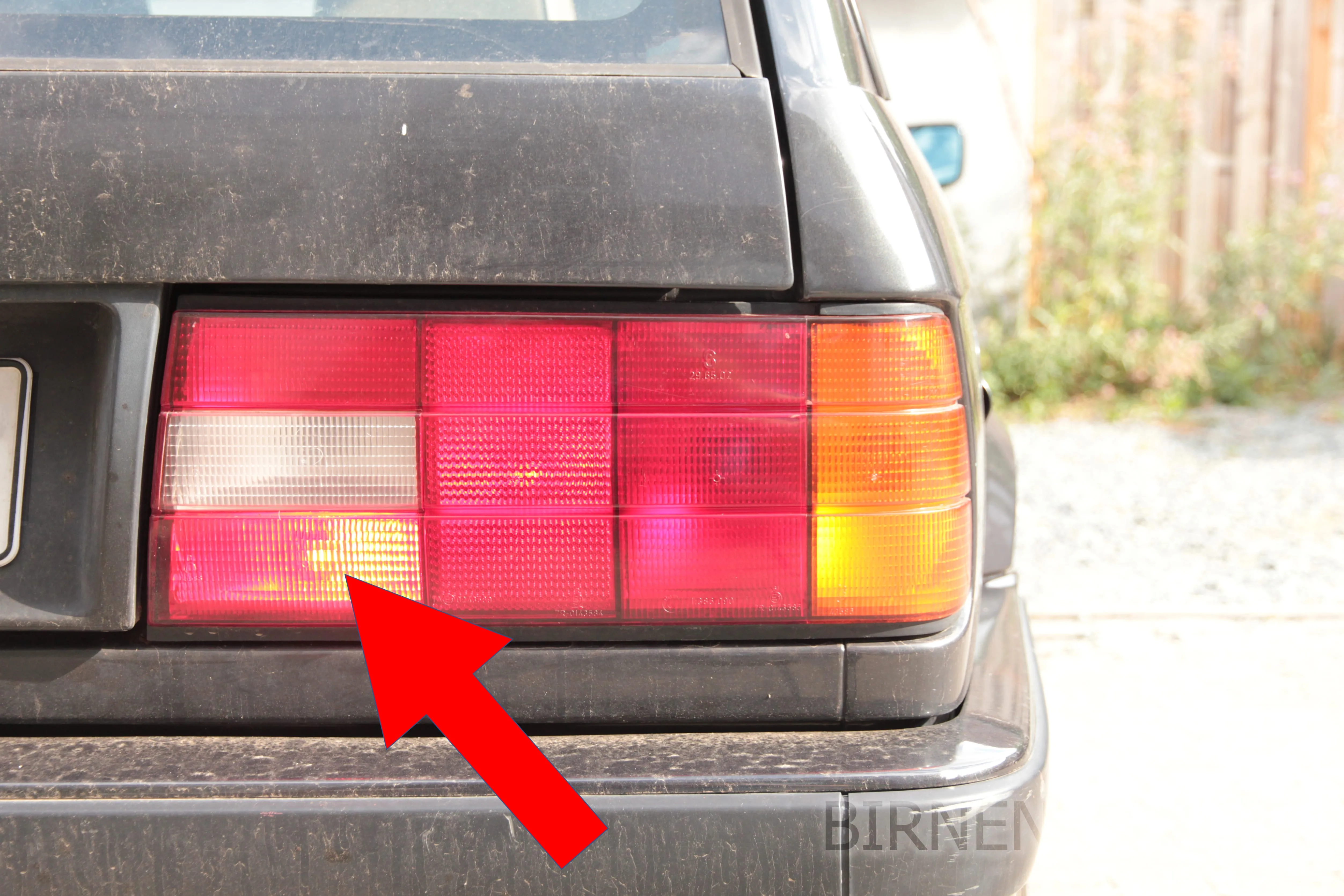 Nebelschlussleuchte des BMW 3er