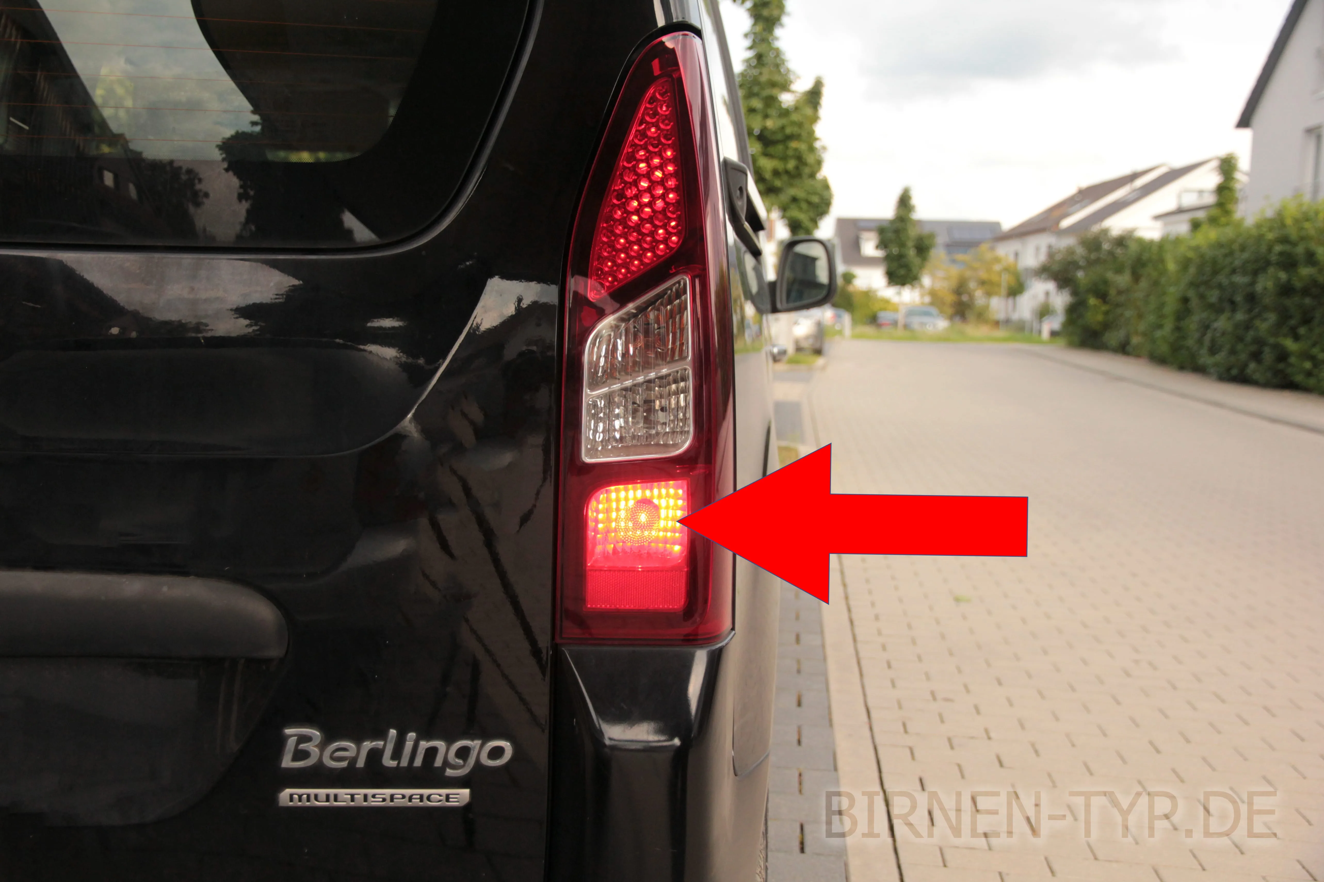Nebelschlussleuchte des Citroën Berlingo