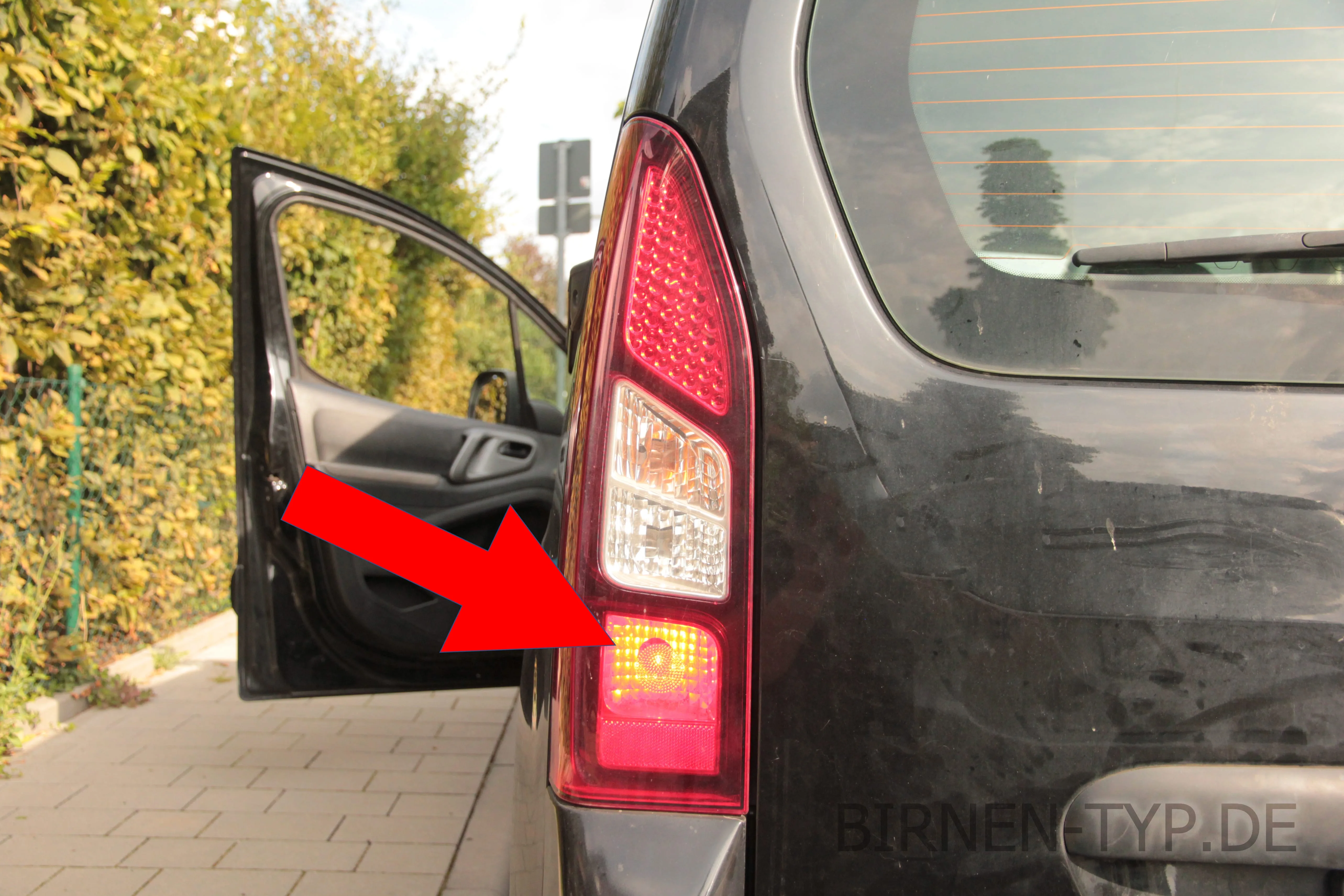 Nebelschlussleuchte des Citroën Berlingo