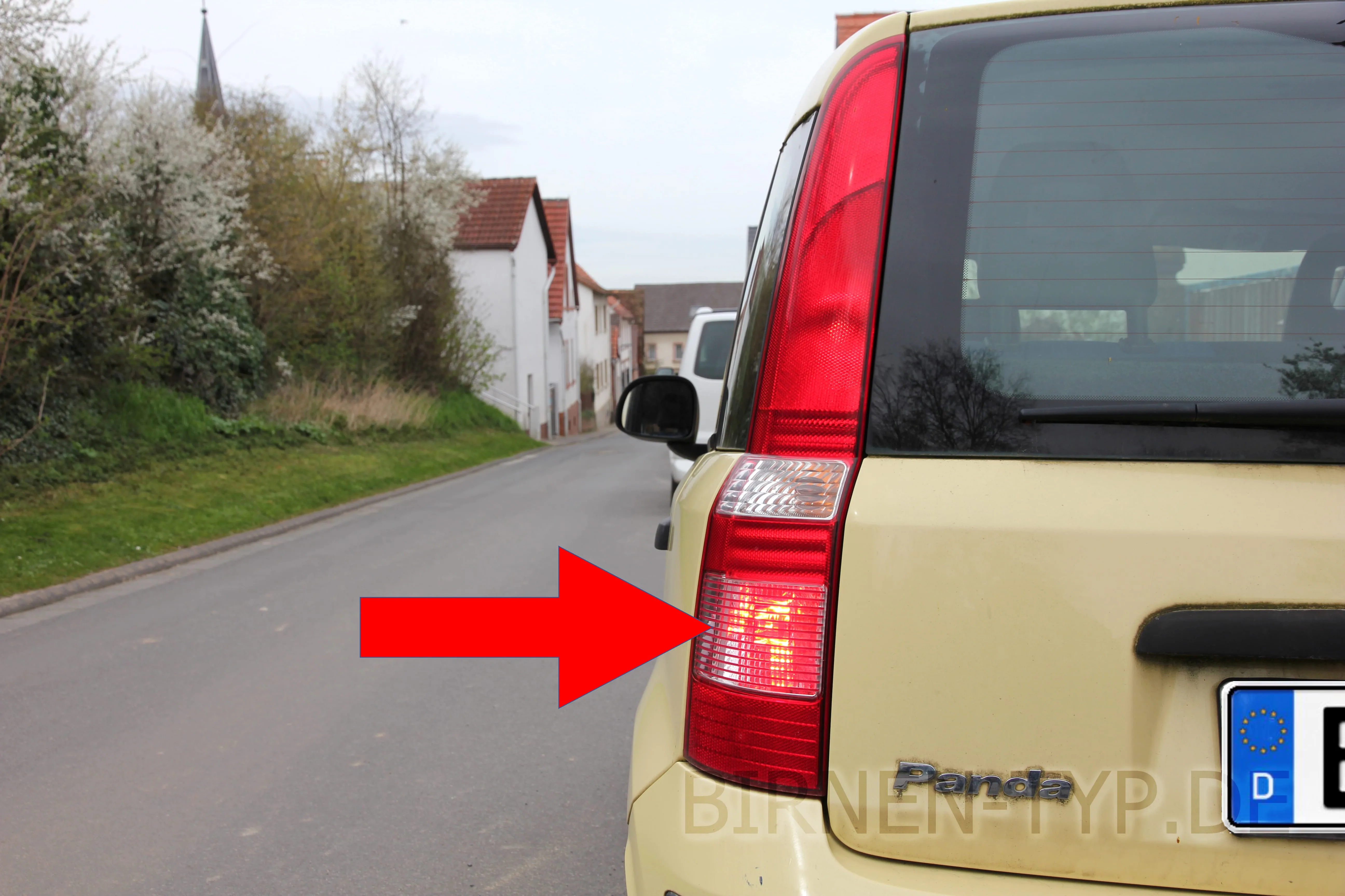 Nebelschlussleuchte des Fiat Panda 2. Gen (Typ 169 (Nuova Panda) – 2003-2012)