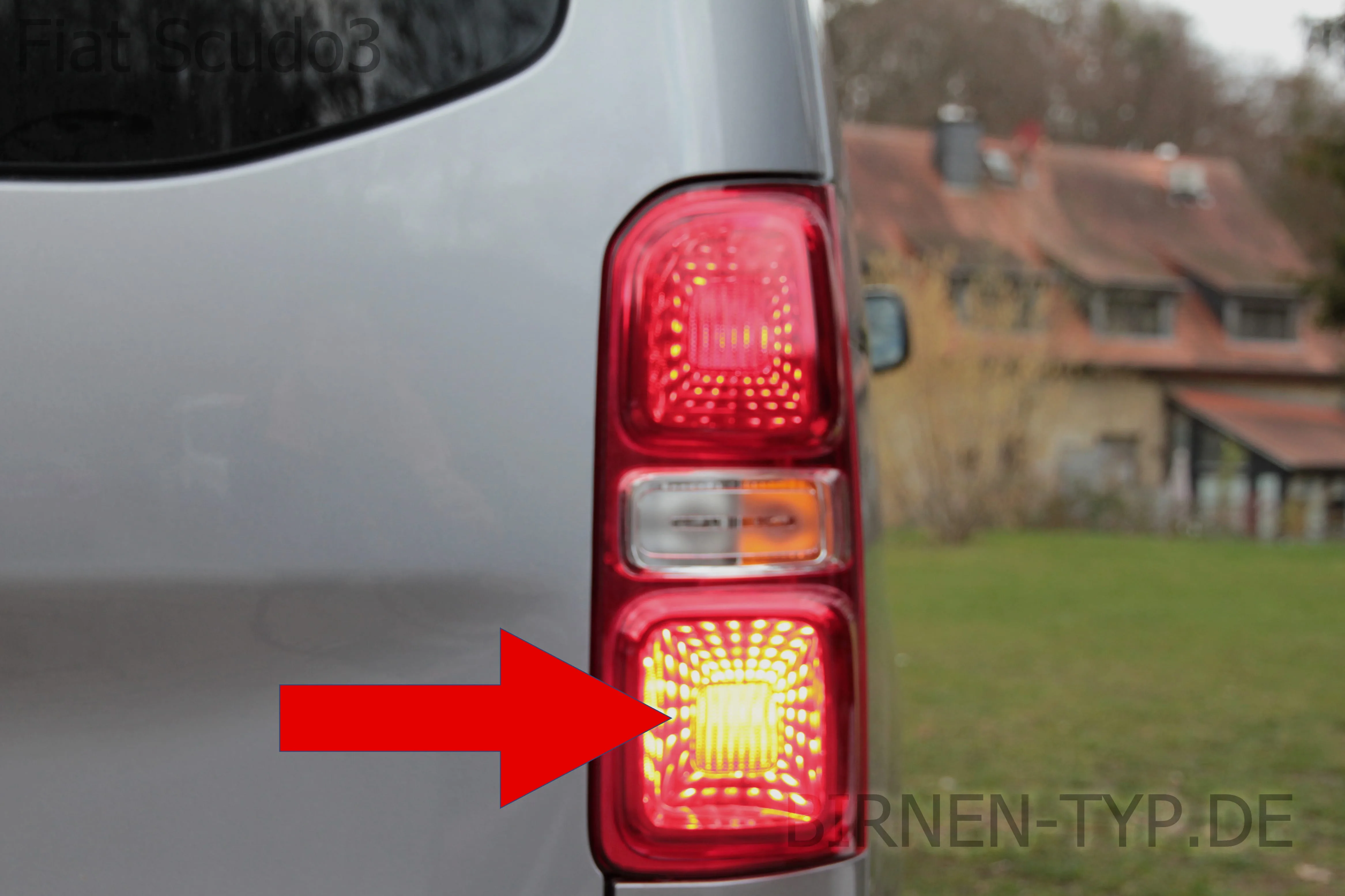 Nebelschlussleuchte des Fiat Scudo