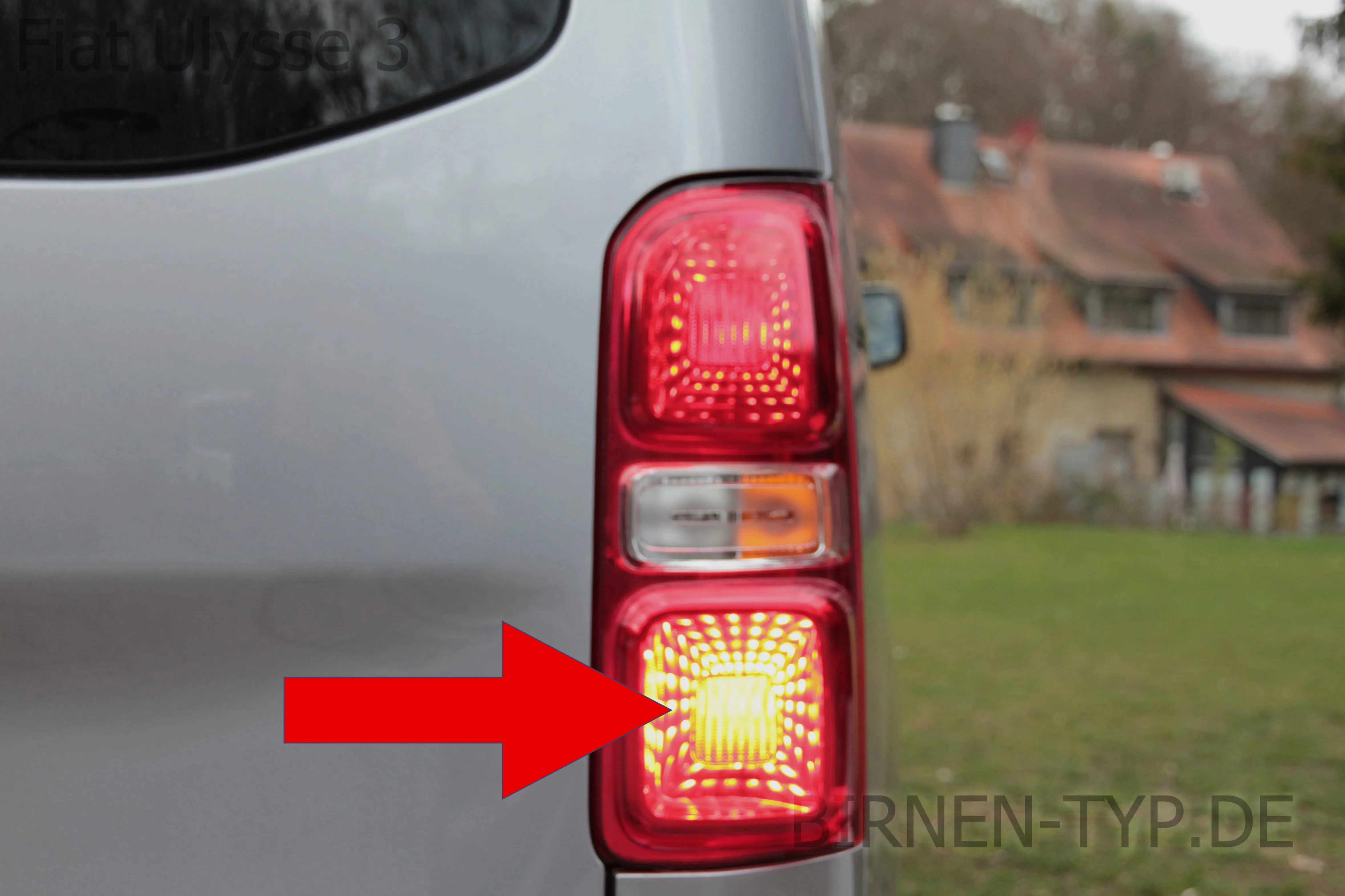 Nebelschlussleuchte des Fiat Ulysse