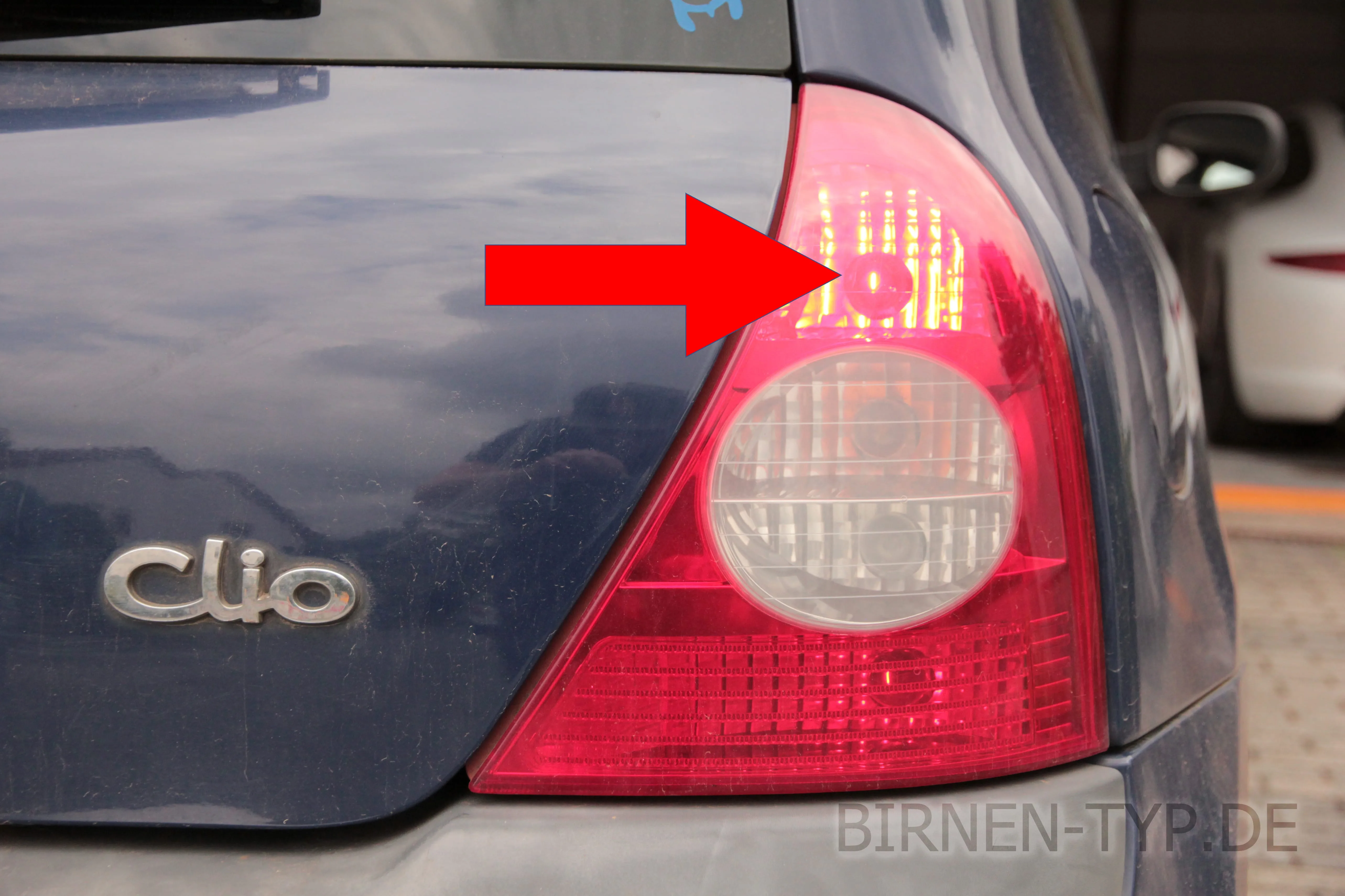 Nebelschlussleuchte des Renault Clio 2