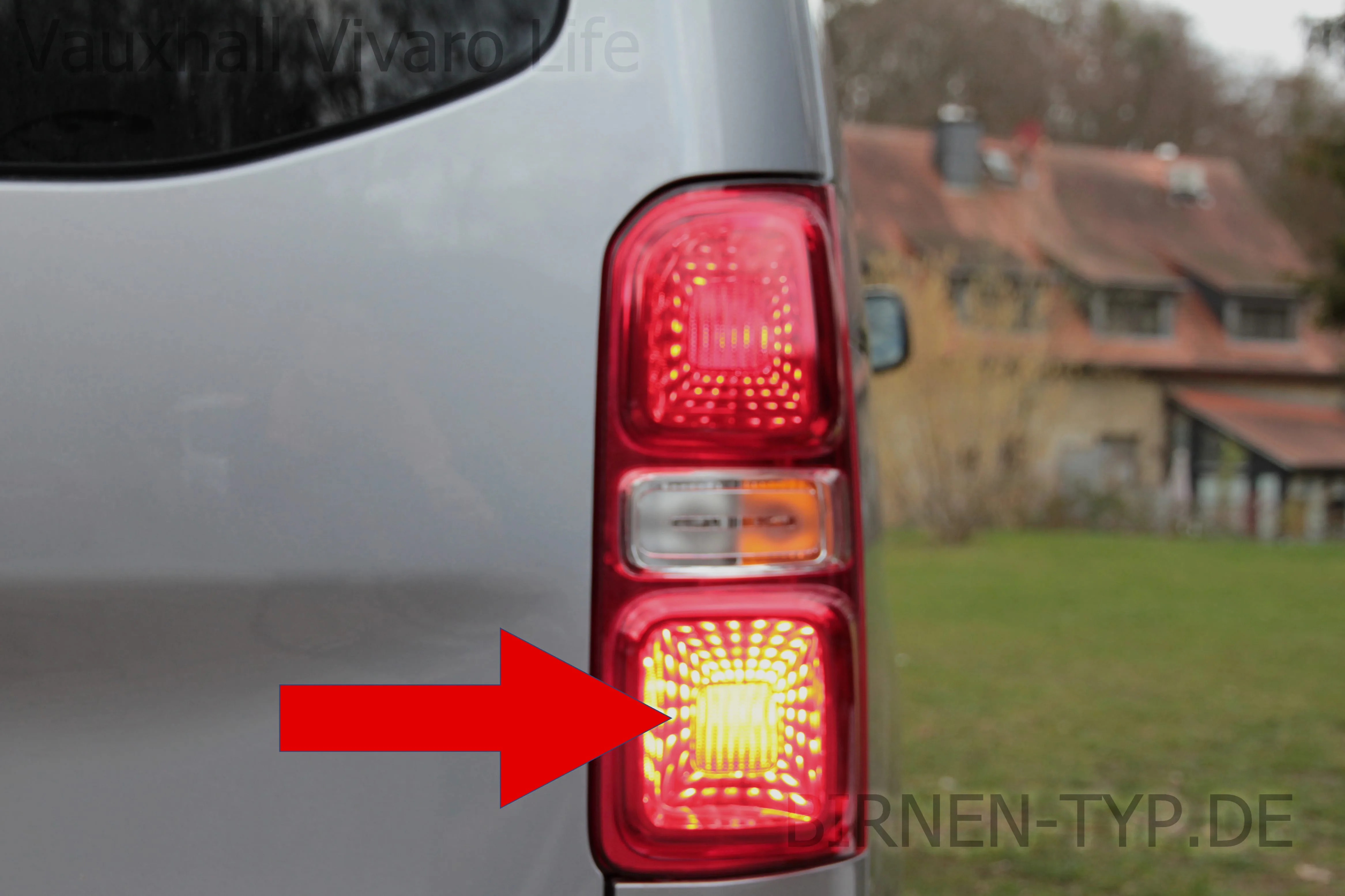 Nebelschlussleuchte des Vauxhall Vivaro Life