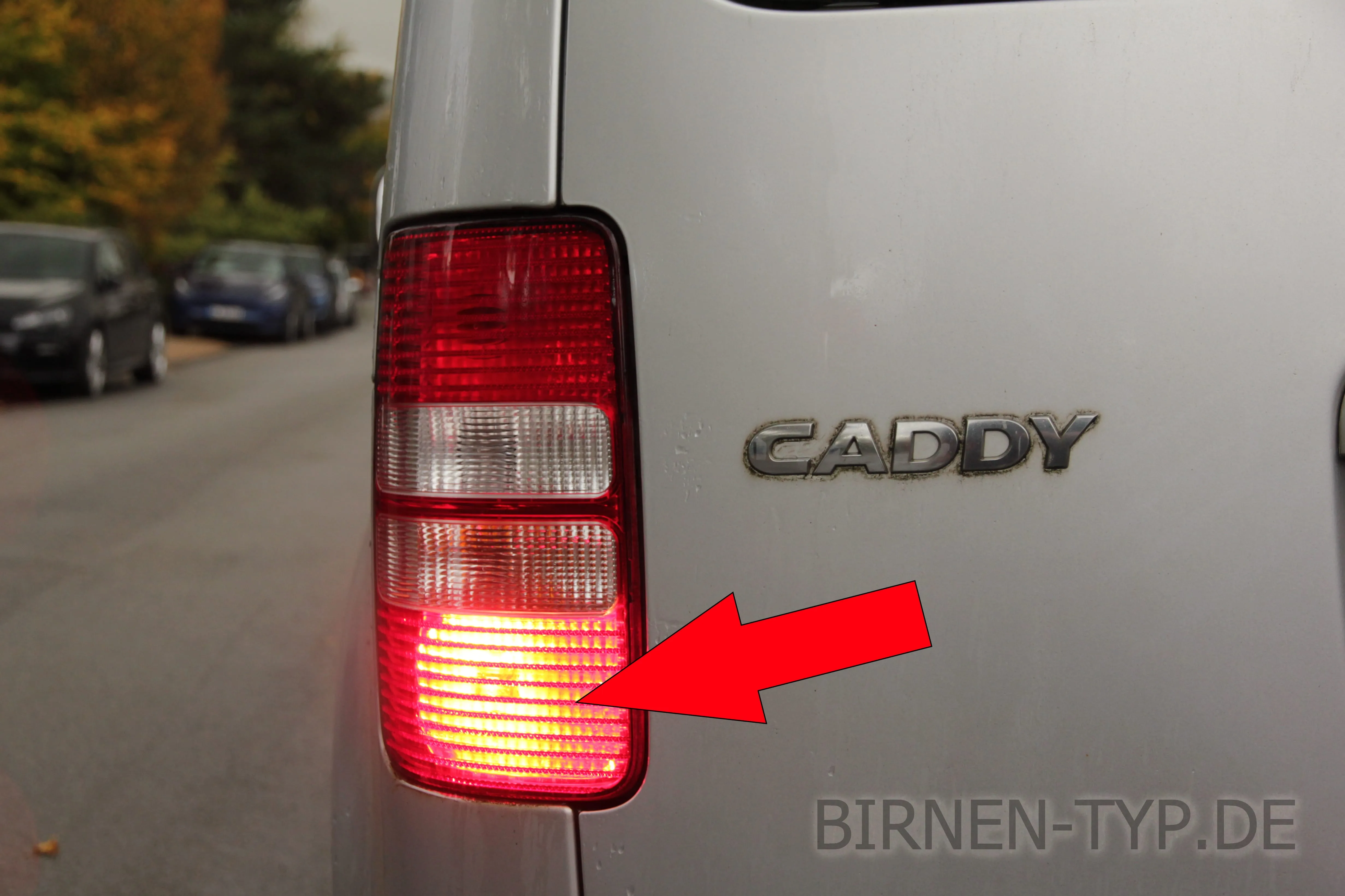 Nebelschlussleuchte des VW Caddy 3