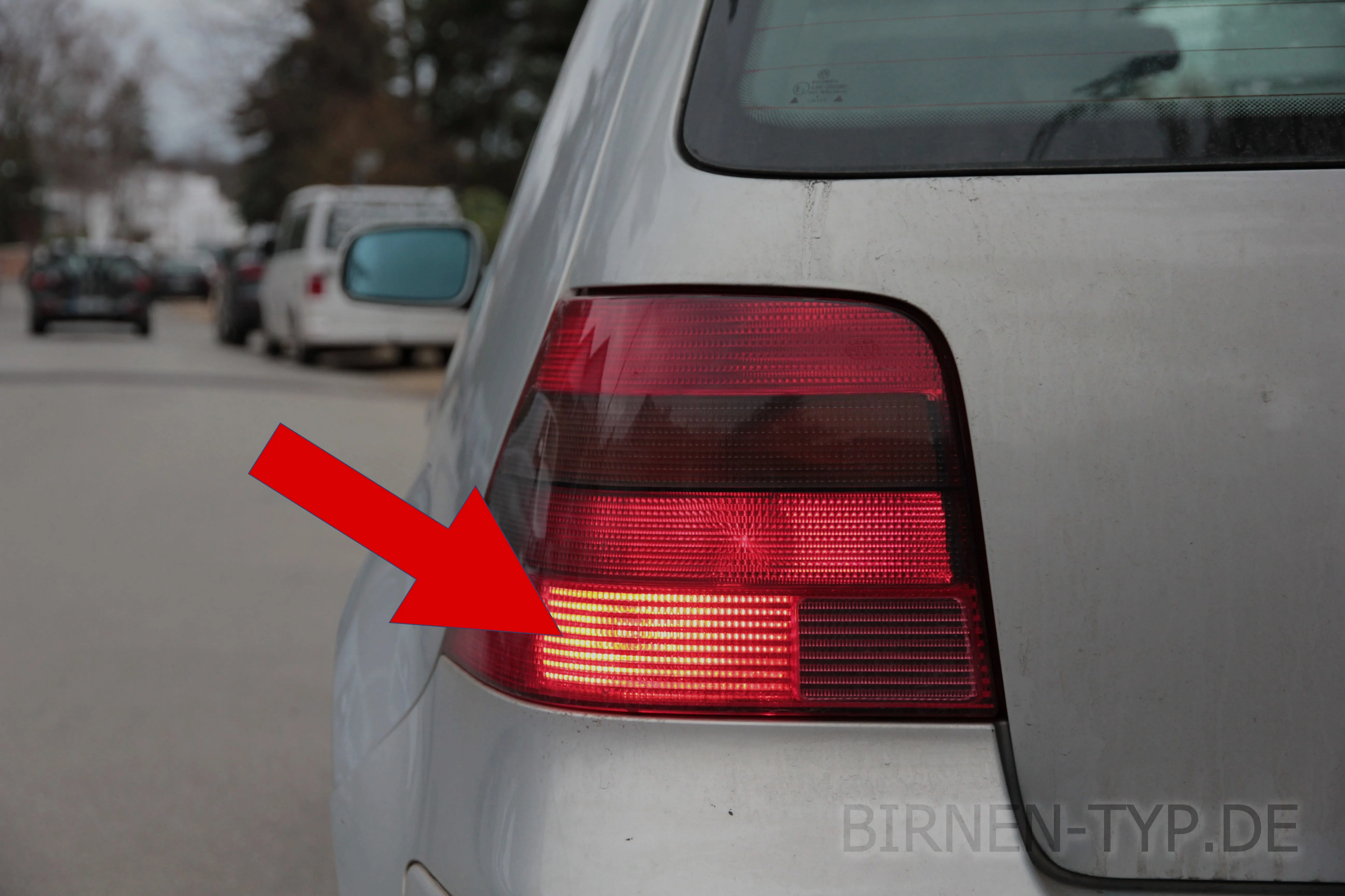 Nebelschlussleuchte des VW Golf IV